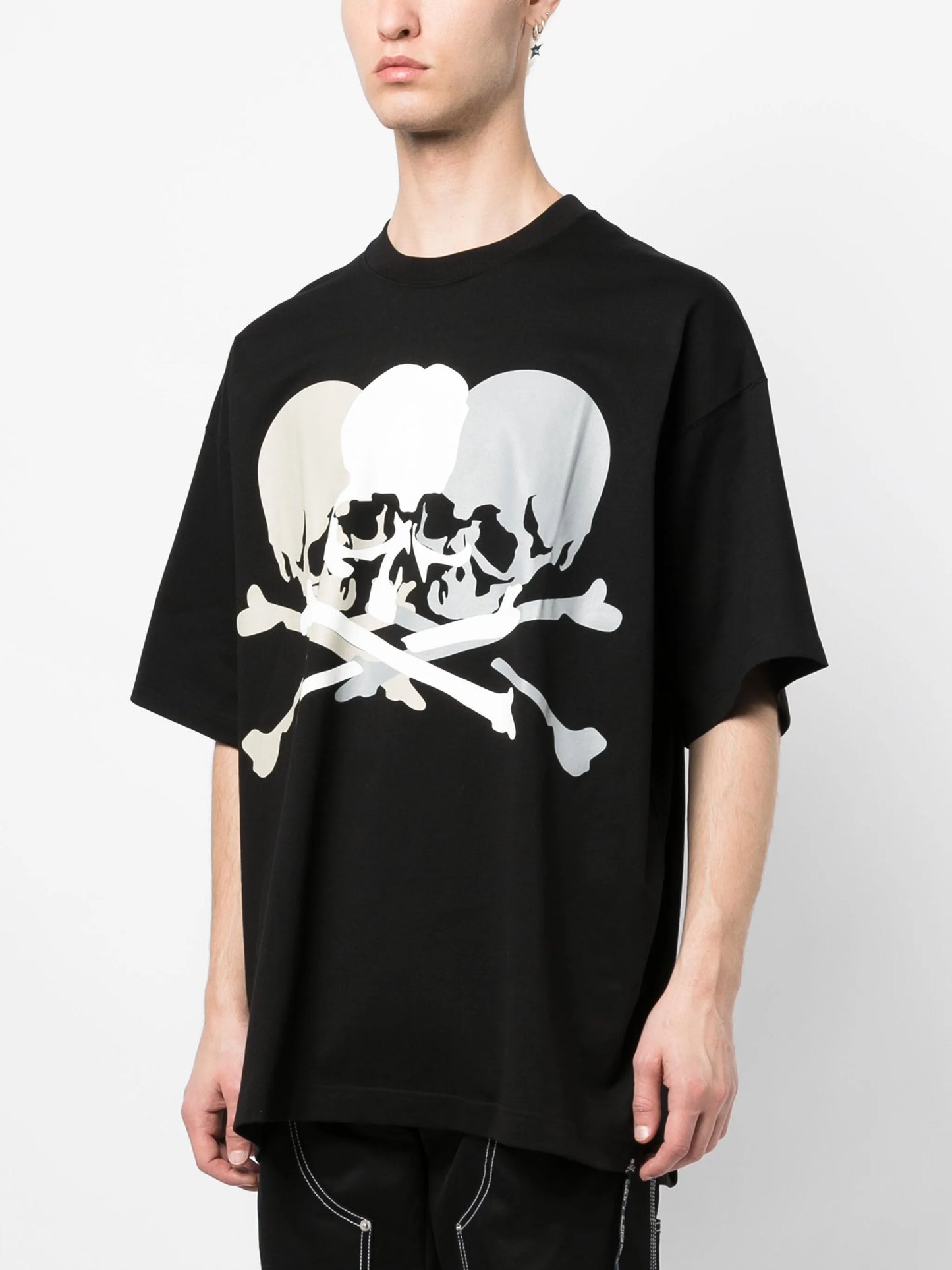 skull-print cotton T-shirt