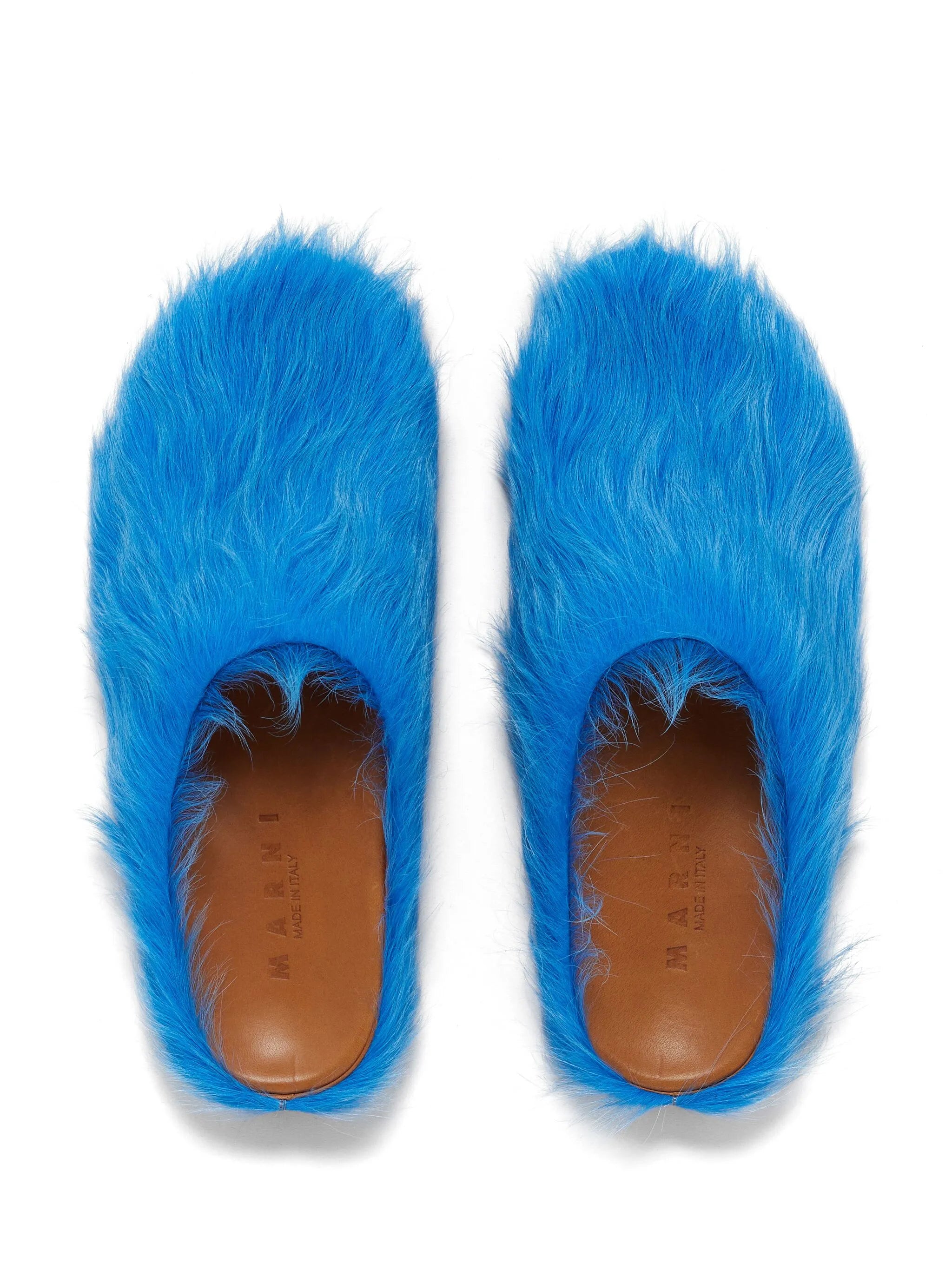 Fussbet Sabot calf-hair slippers