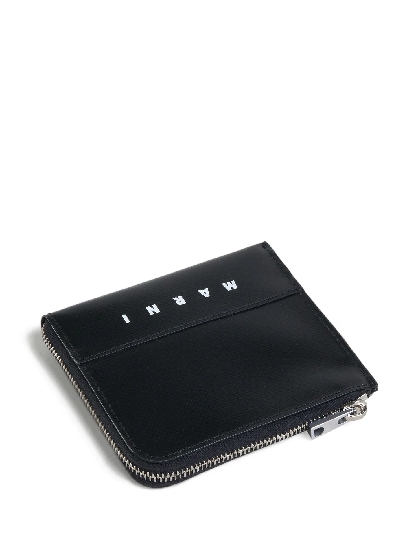 logo-print zip-around wallet