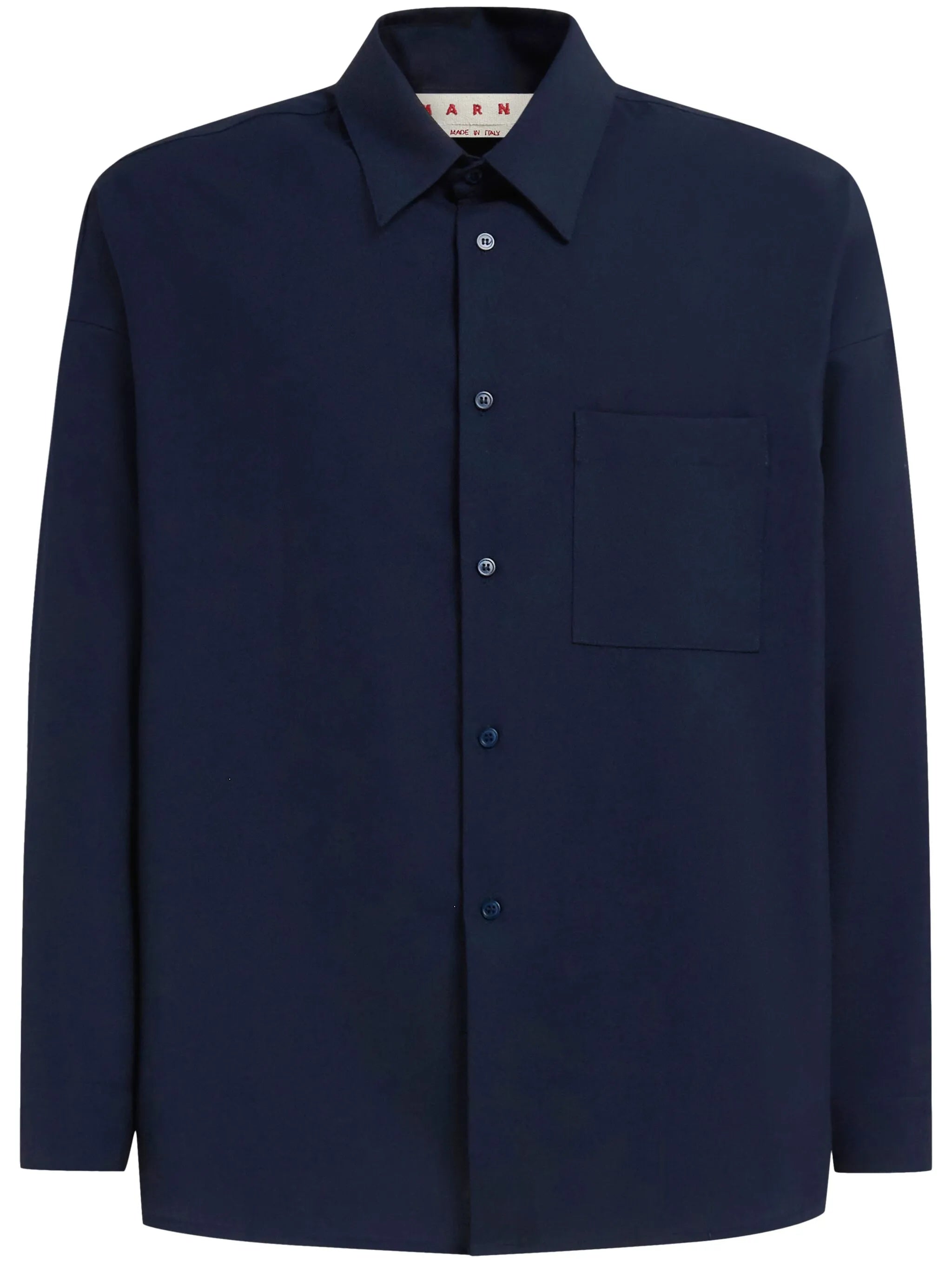 tropical wool long-sleeved shirt