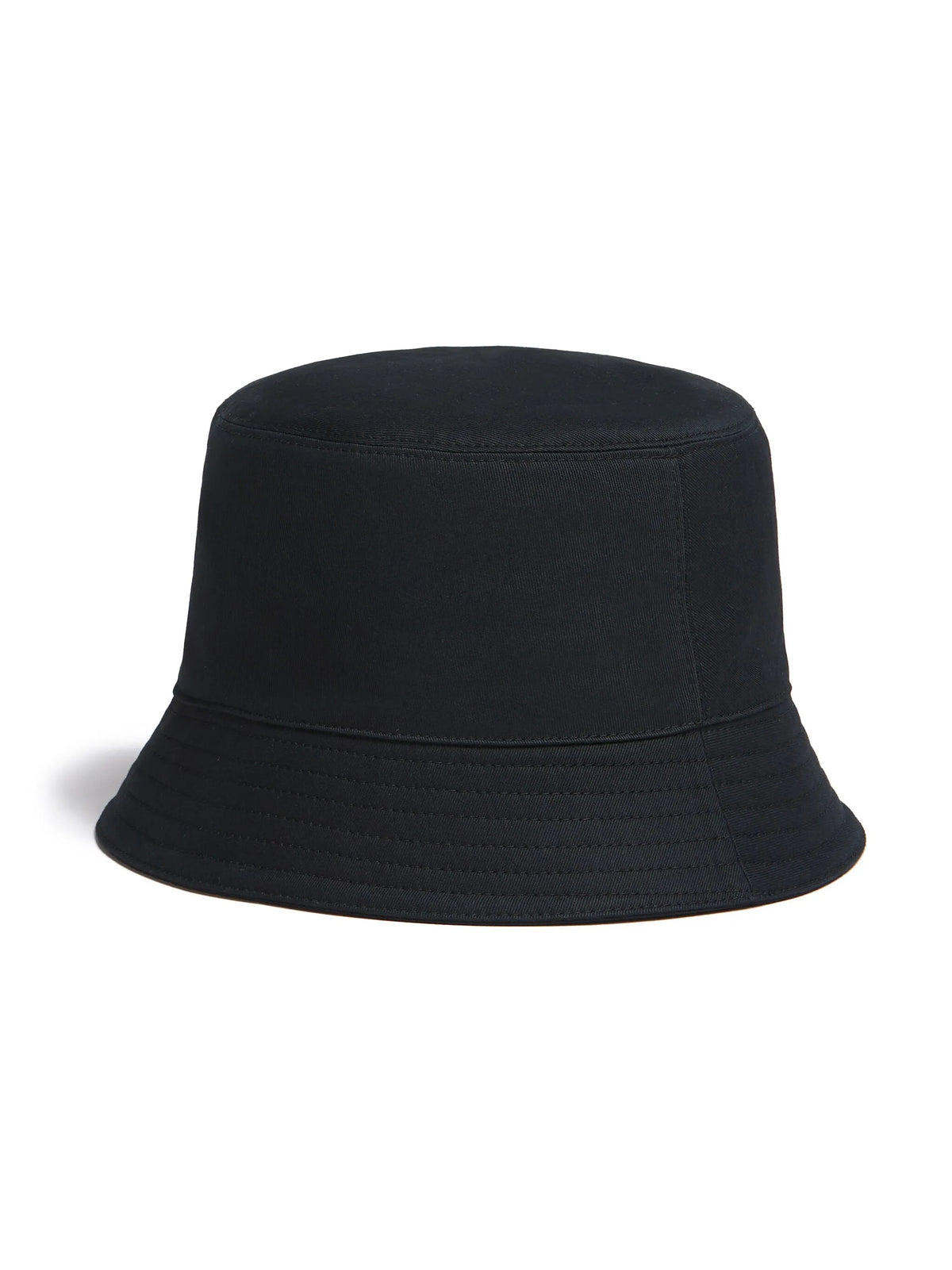 gabardine bucket hat with embroidered logo