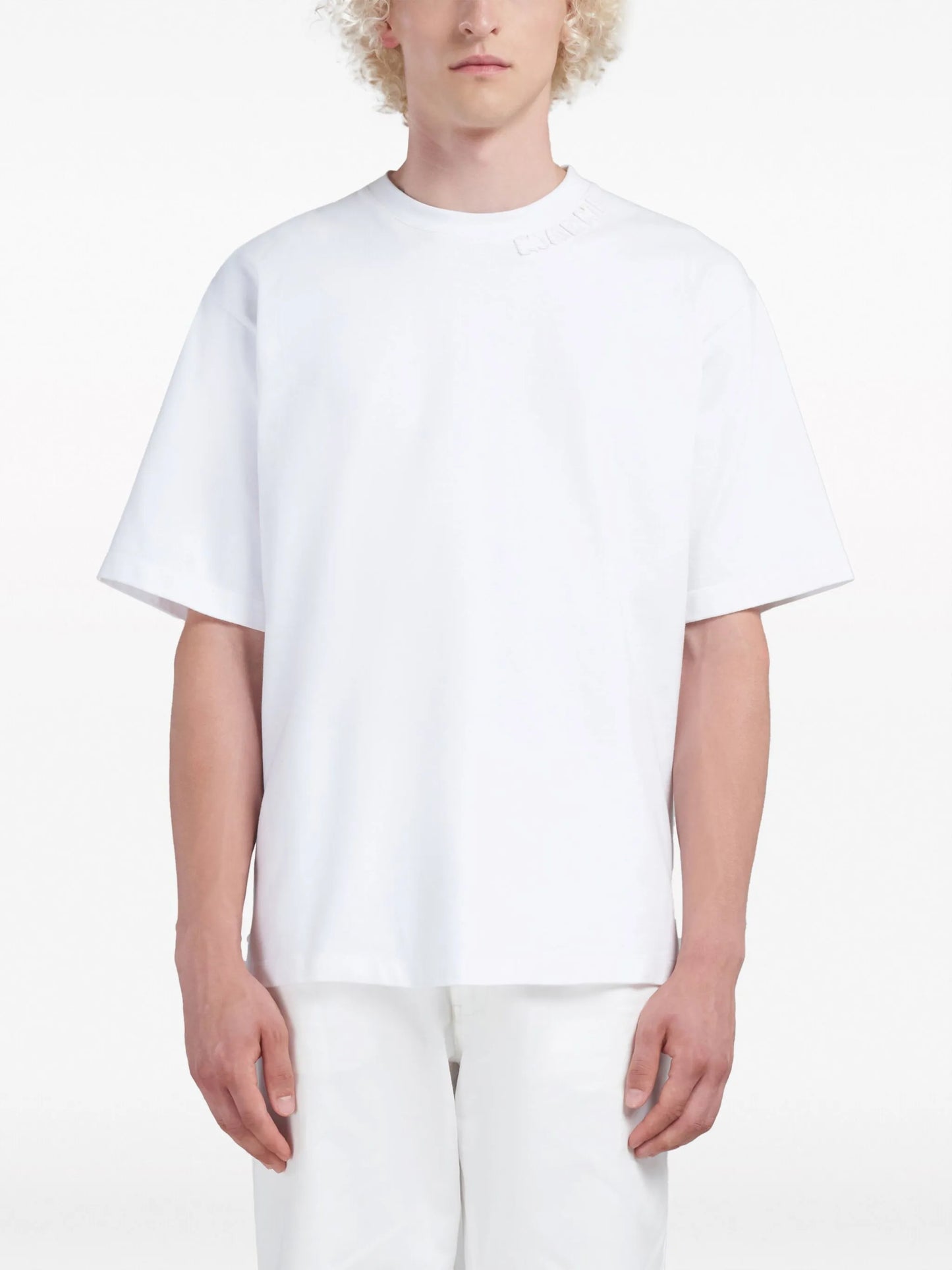 logo-patch cotton T-shirt