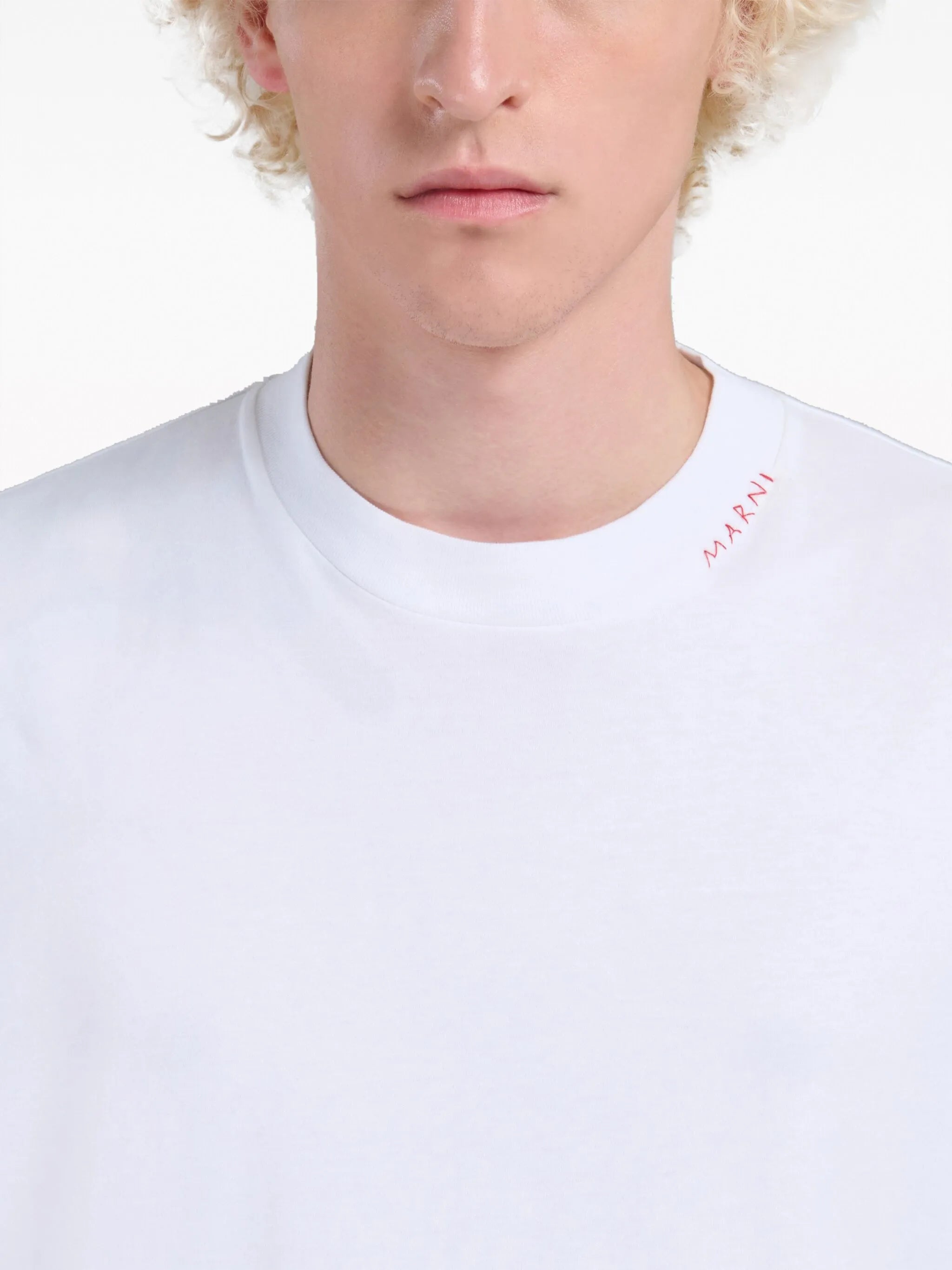 logo-embroidered cotton T-shirt (set of three)