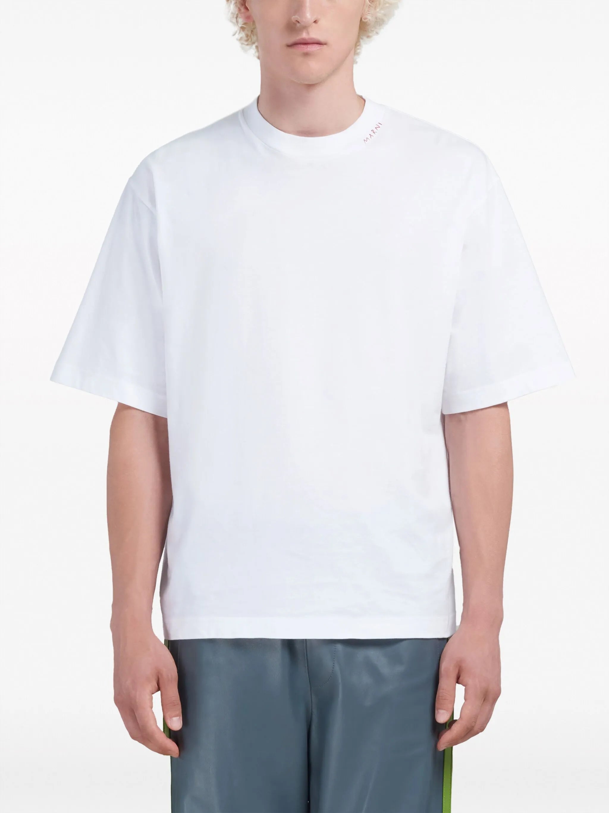 logo-embroidered cotton T-shirt (set of three)