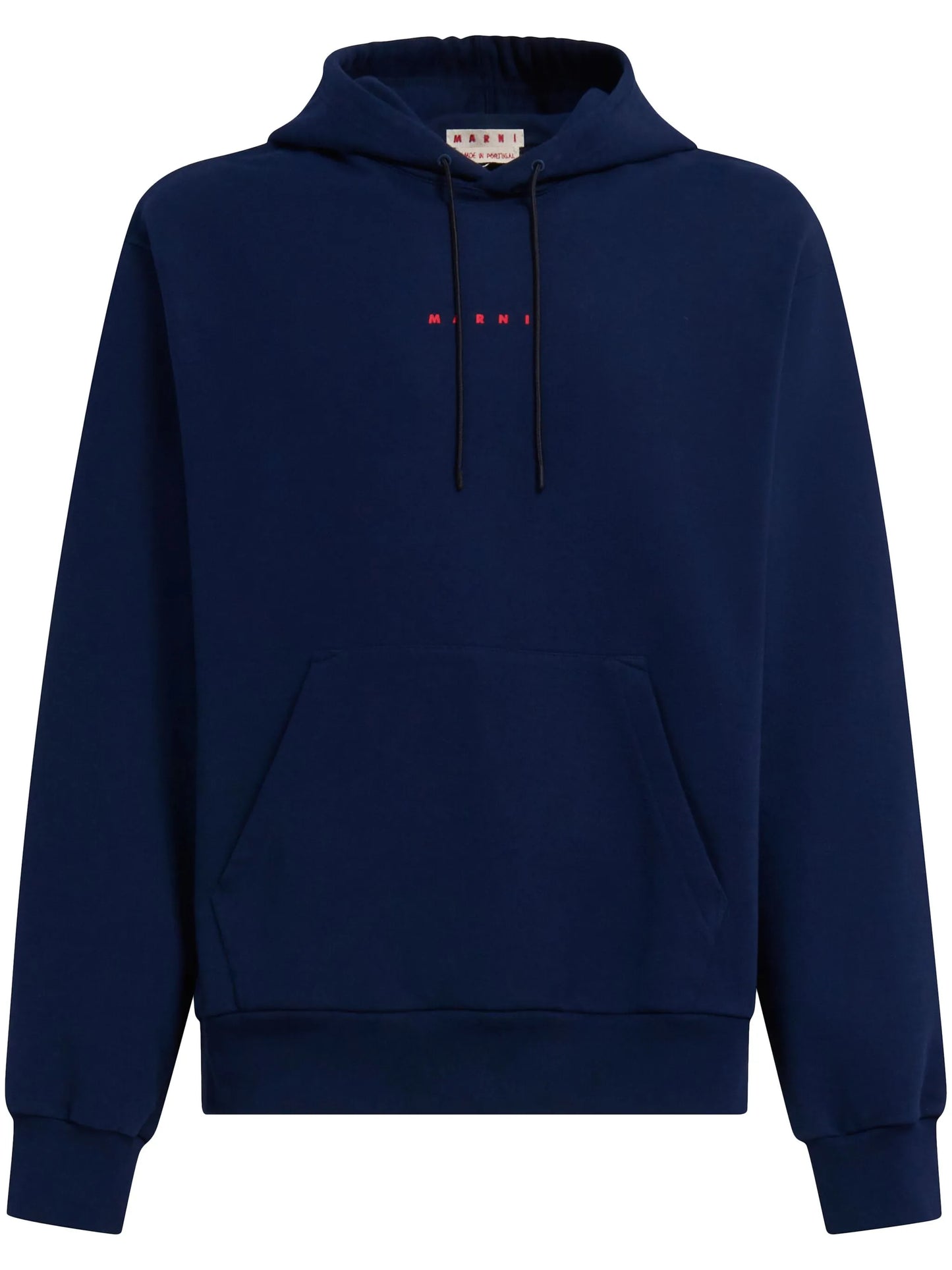 logo-print cotton hoodie
