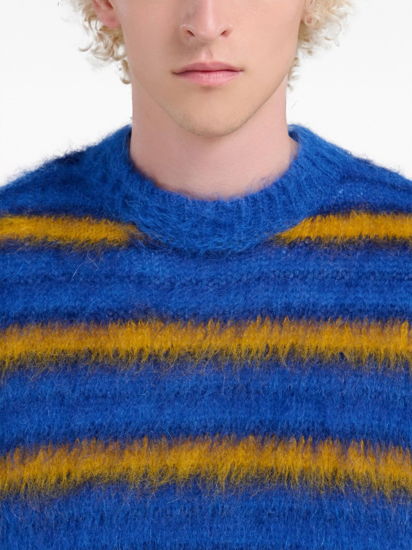 crew-neck striped jumper