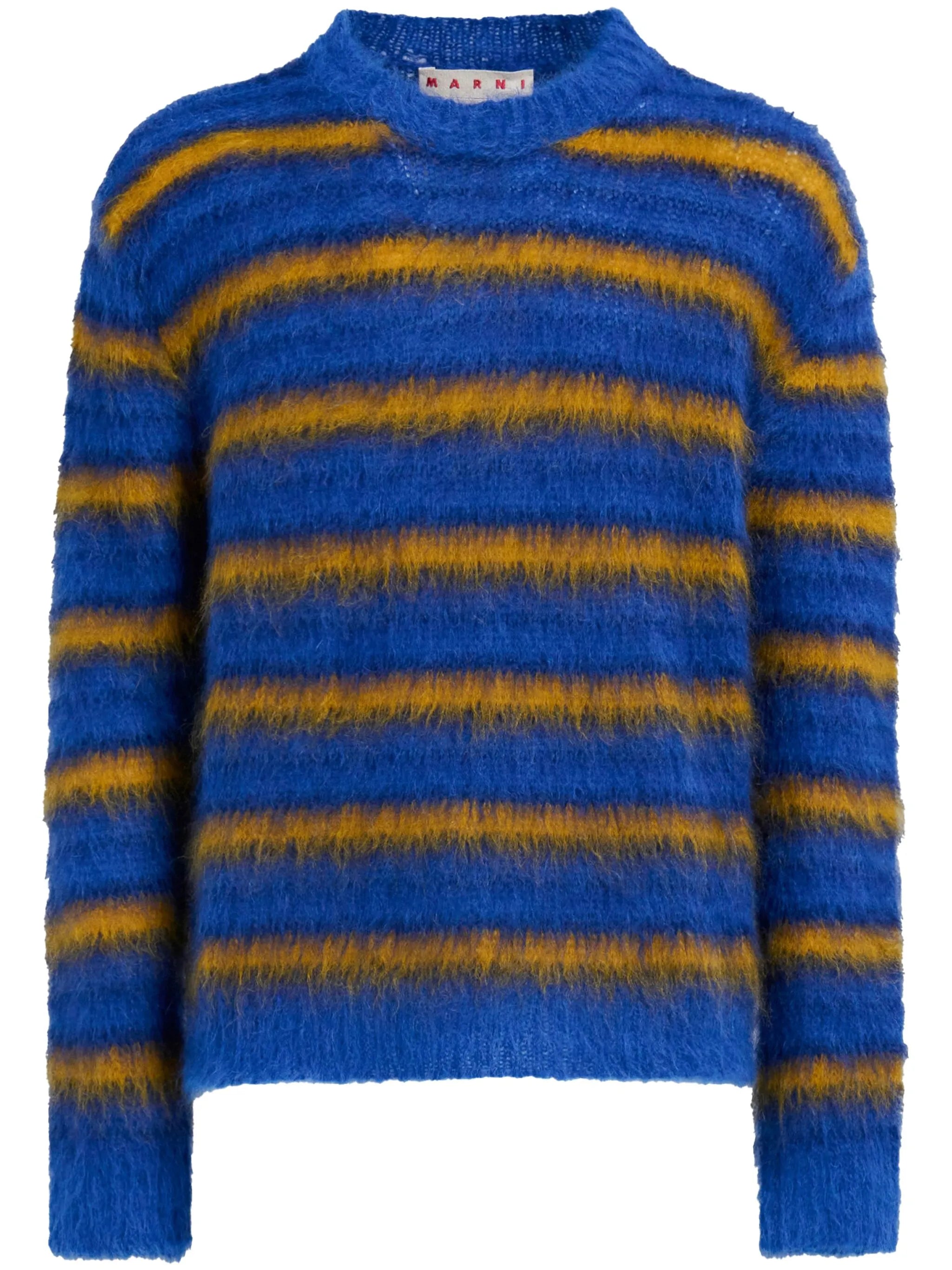 crew-neck striped jumper
