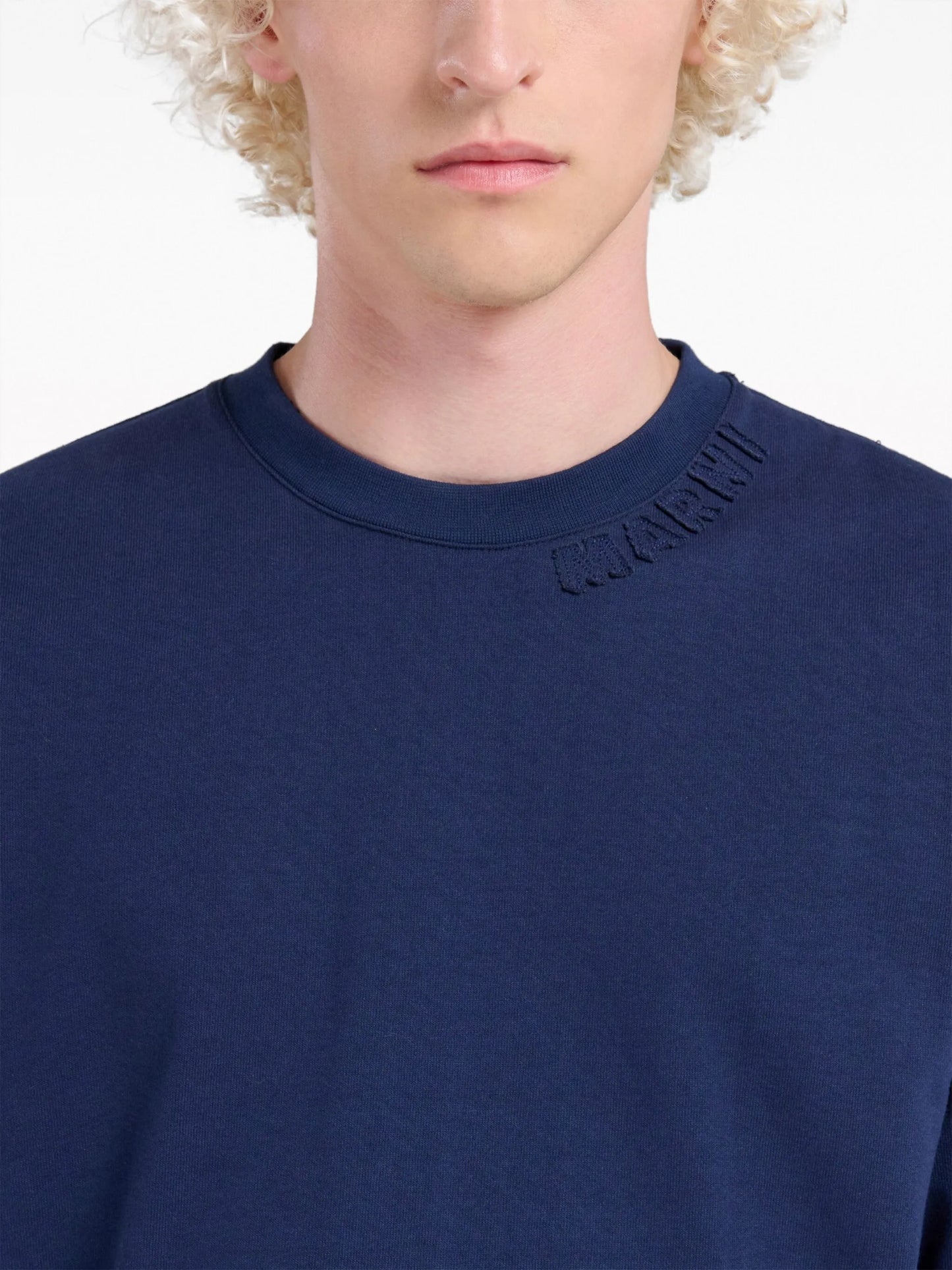 logo-patch cotton T-shirt