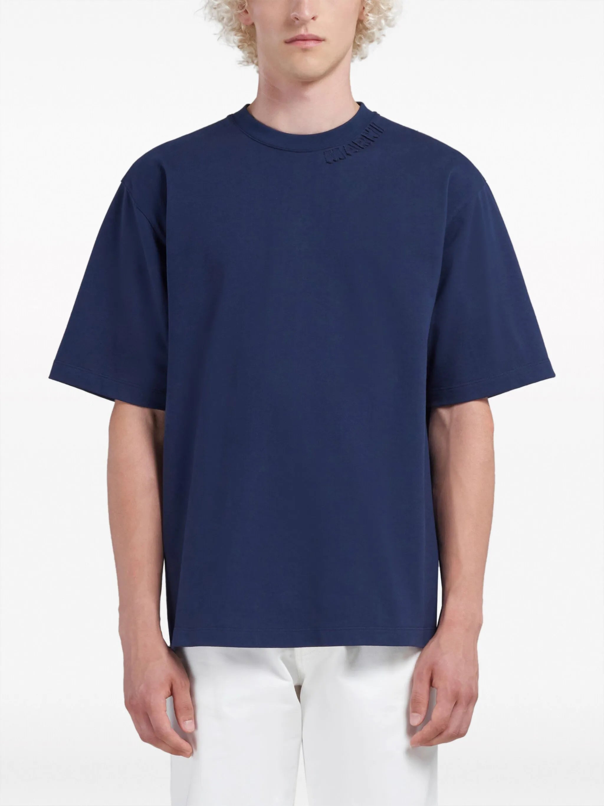logo-patch cotton T-shirt