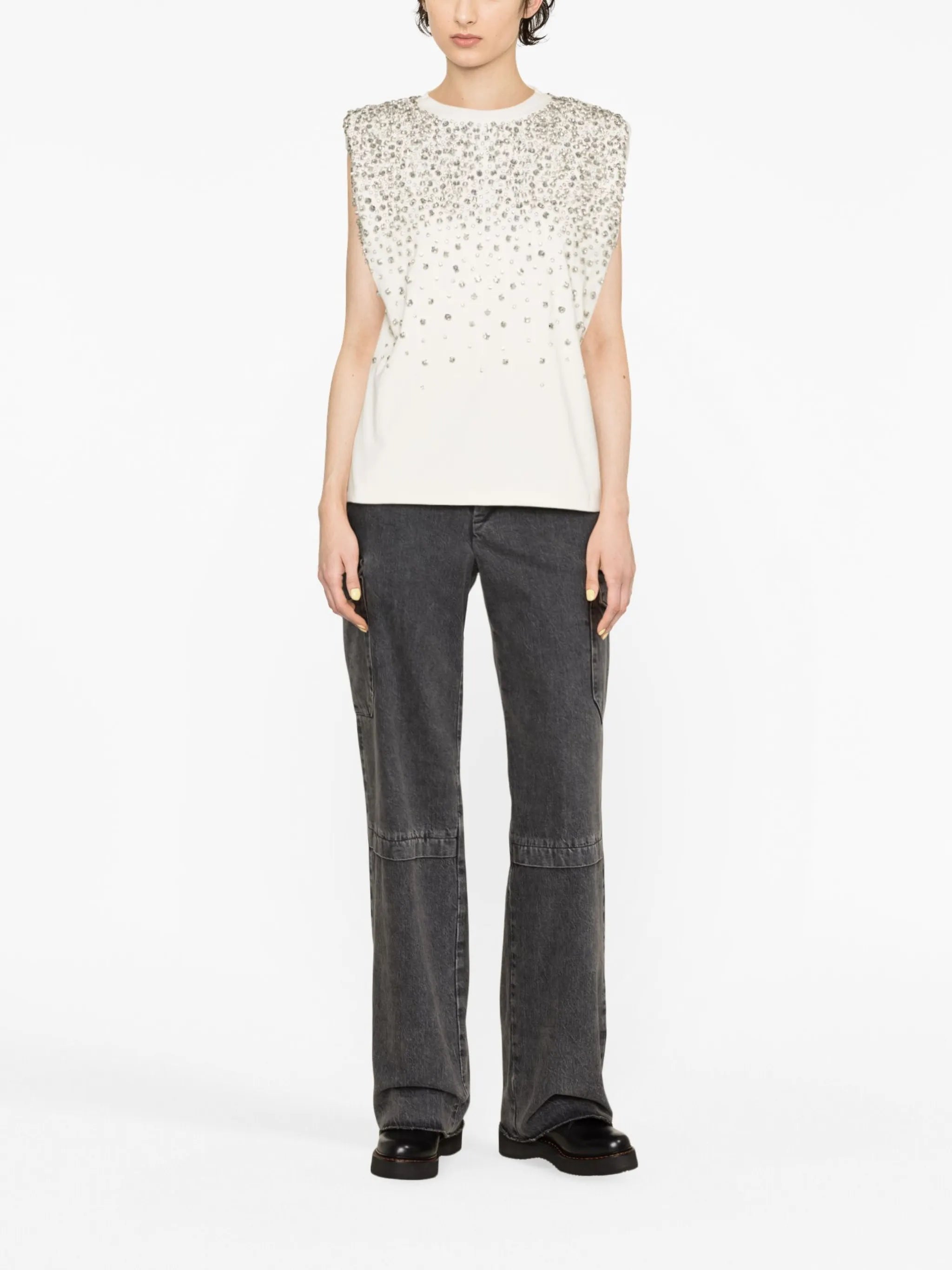 x Suki Waterhouse embellished top