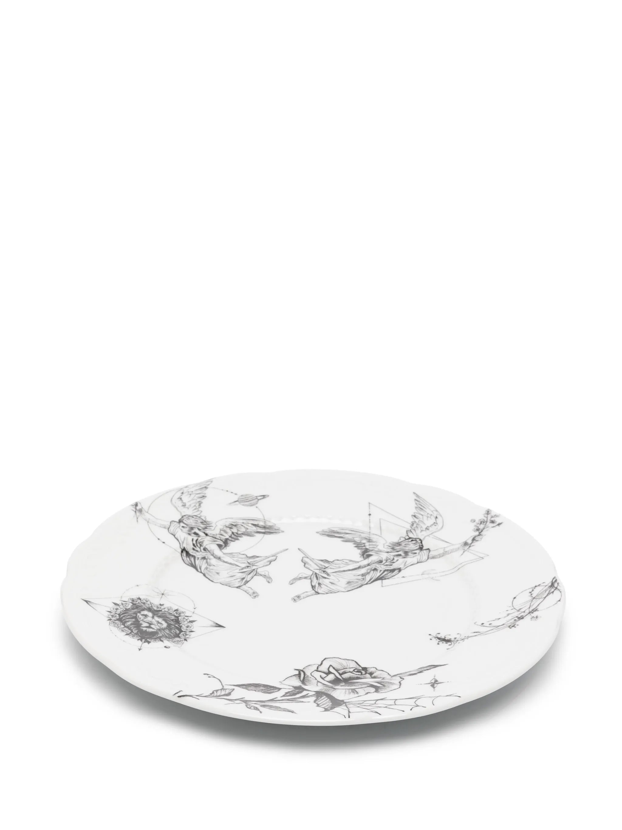 x Dr Woo graphic-print porcelain plate