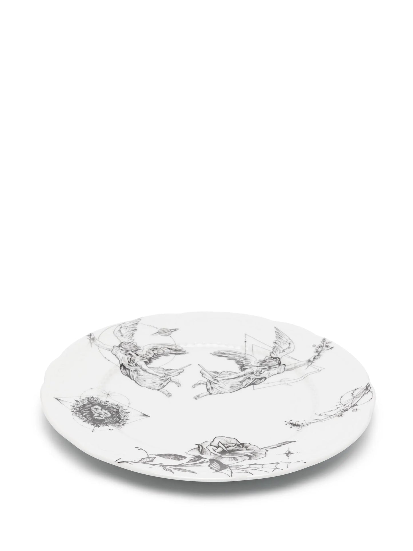 x Dr Woo graphic-print porcelain plate