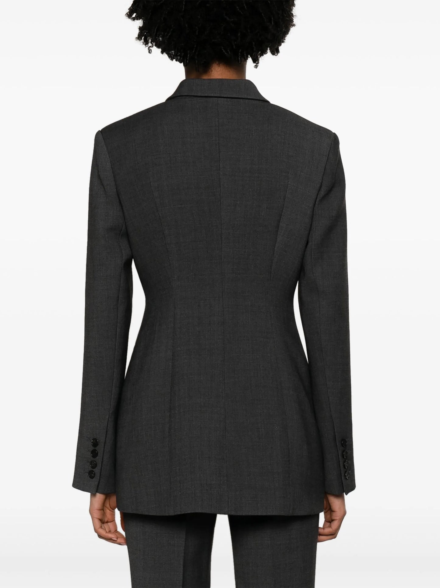 notched-lapels single-breasted blazer