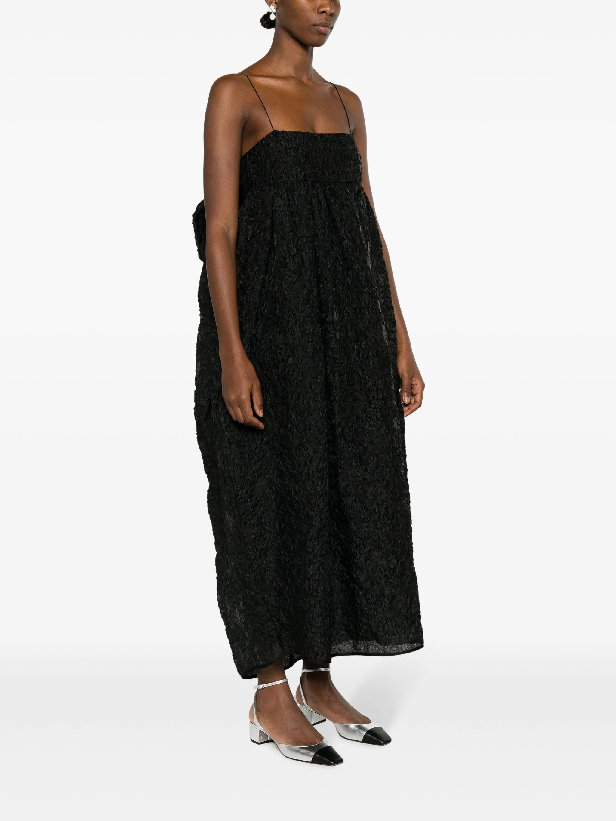 Vilma matelassé midi dress