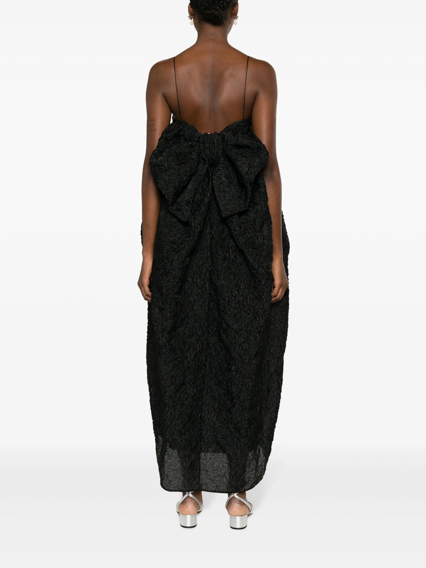 Vilma matelassé midi dress