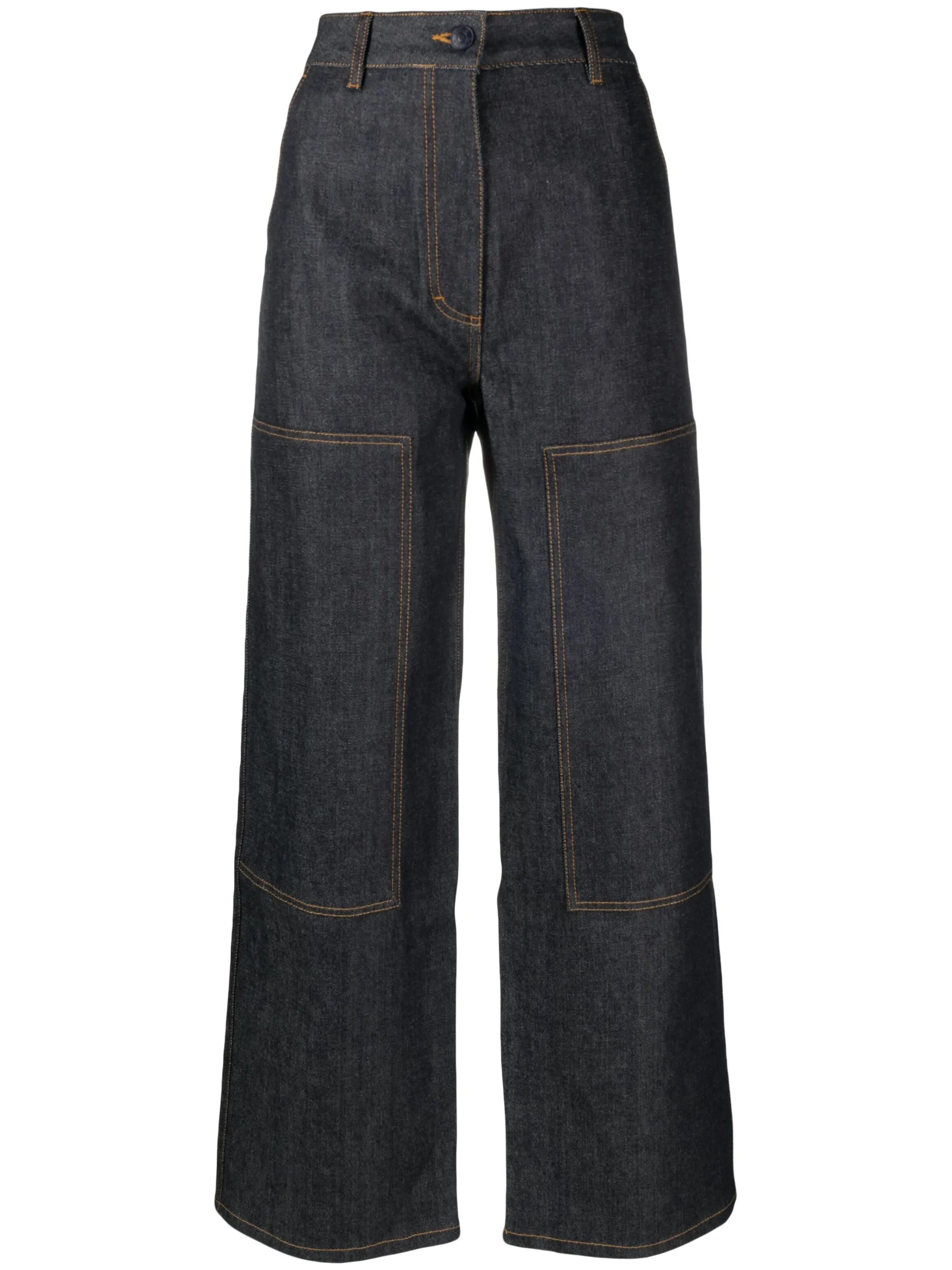 Virginia high-rise wide-leg jeans