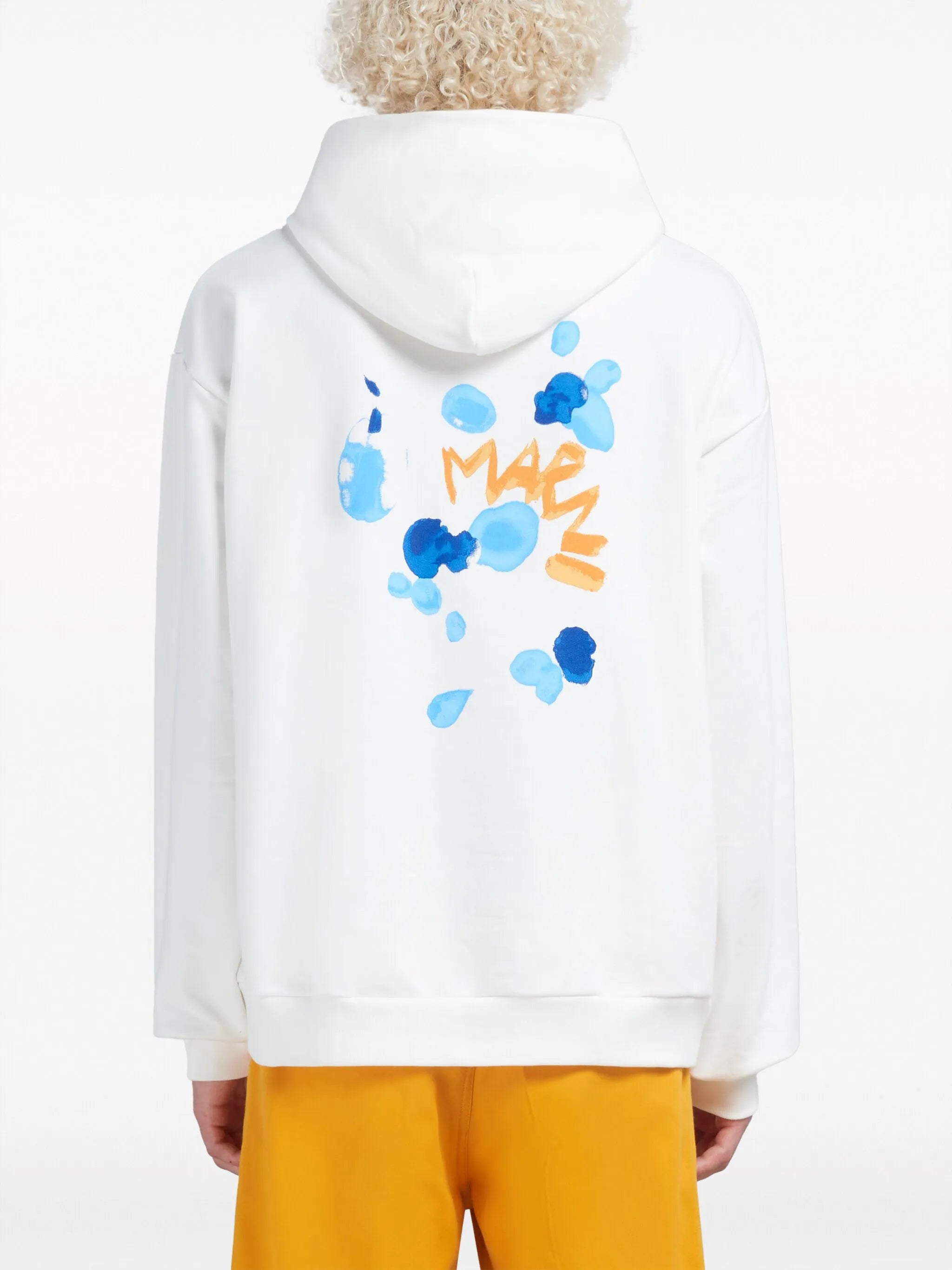 logo-print cotton hoodie