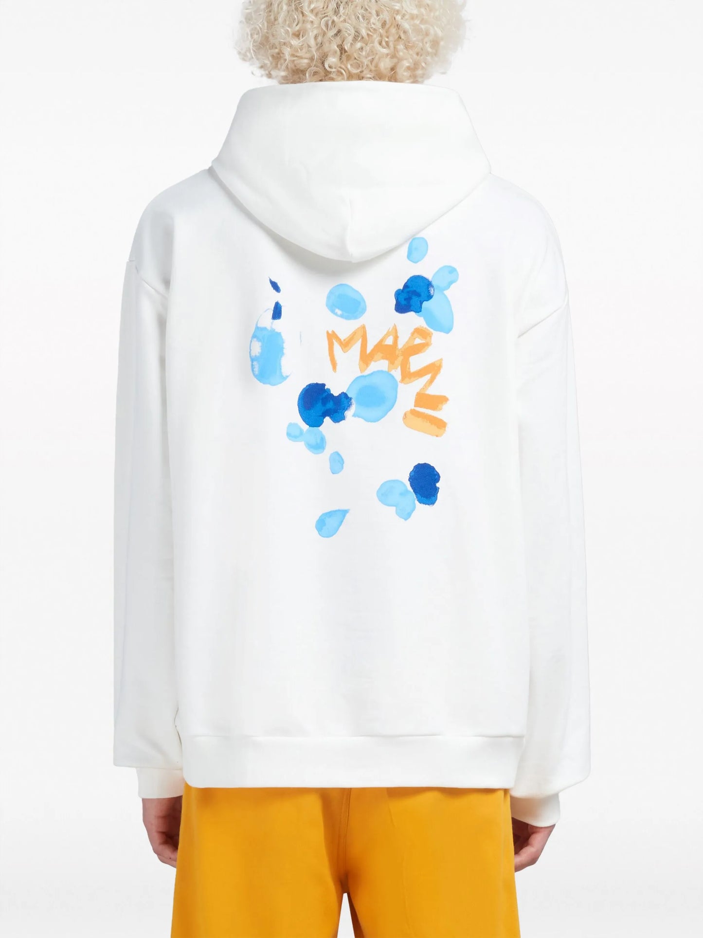 logo-print cotton hoodie