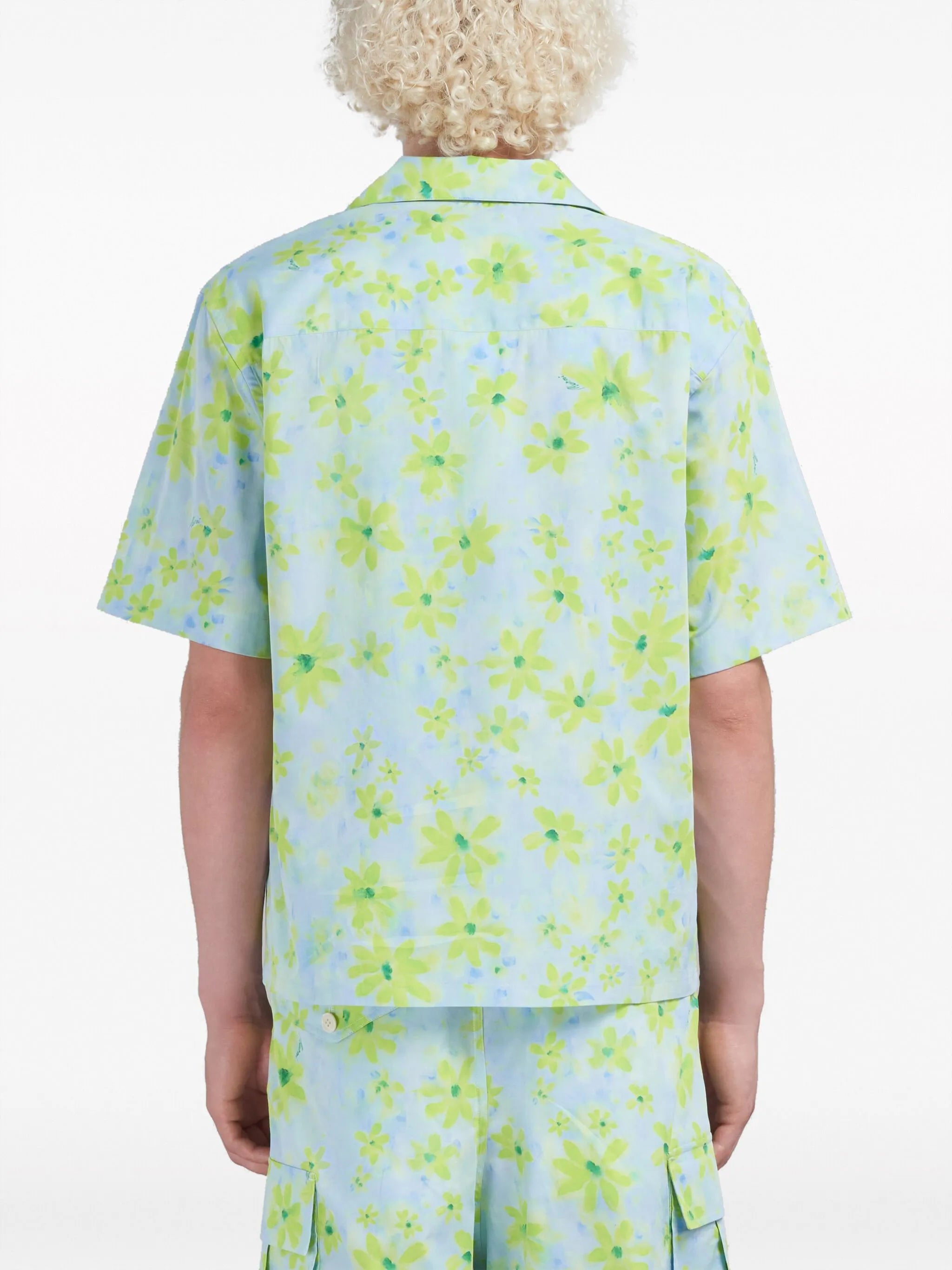 floral-print cotton shirt