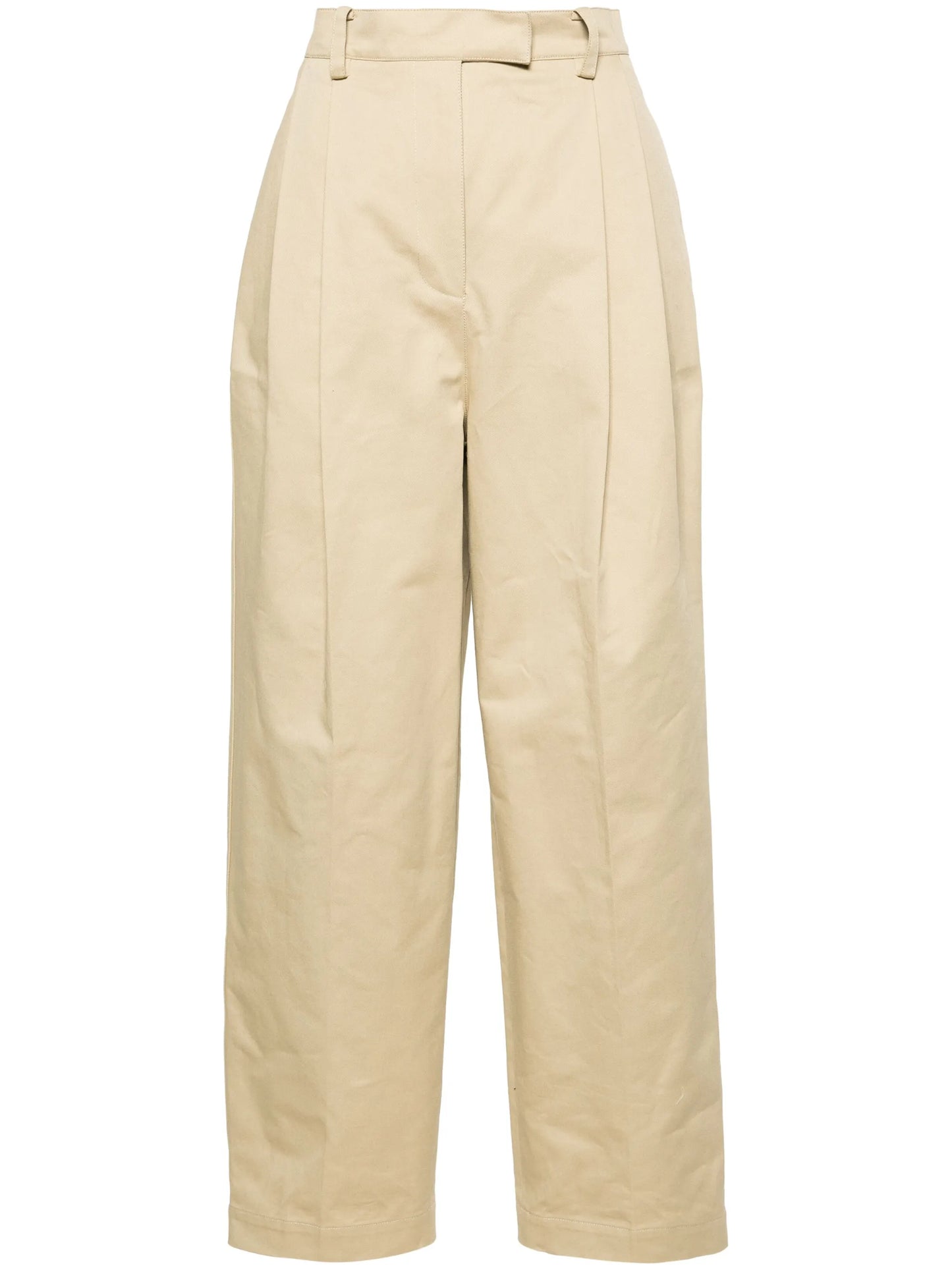 pleated cotton trousers