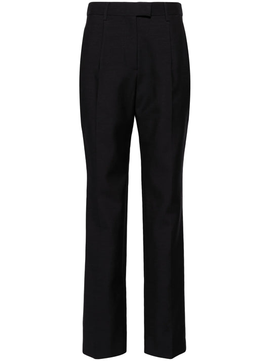 ankle-slit tailored trousers