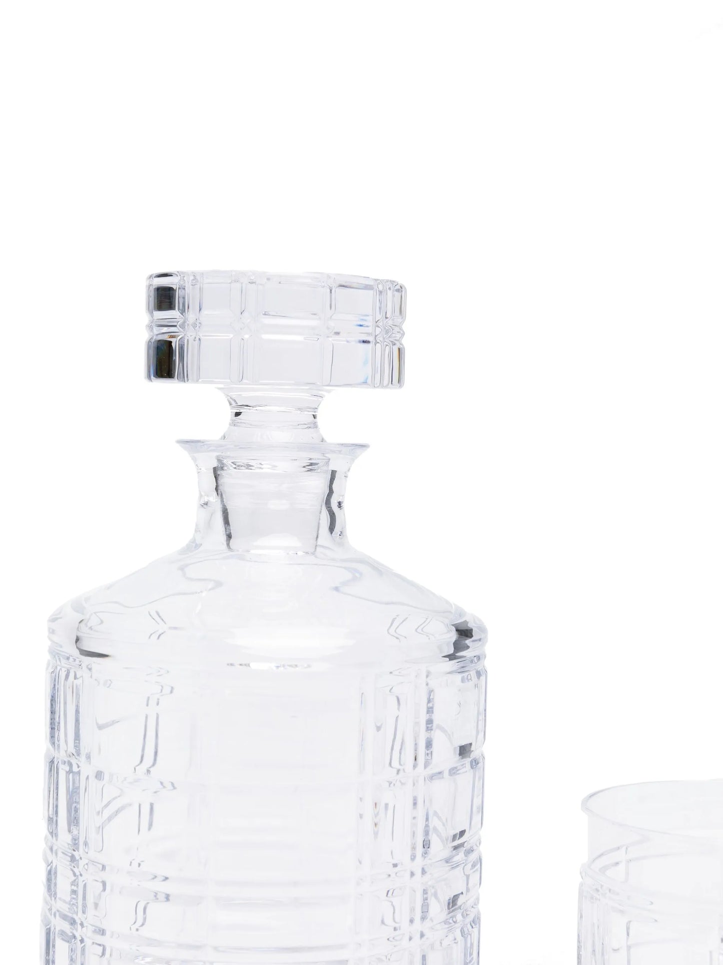 Hudson Plaid glass gift set