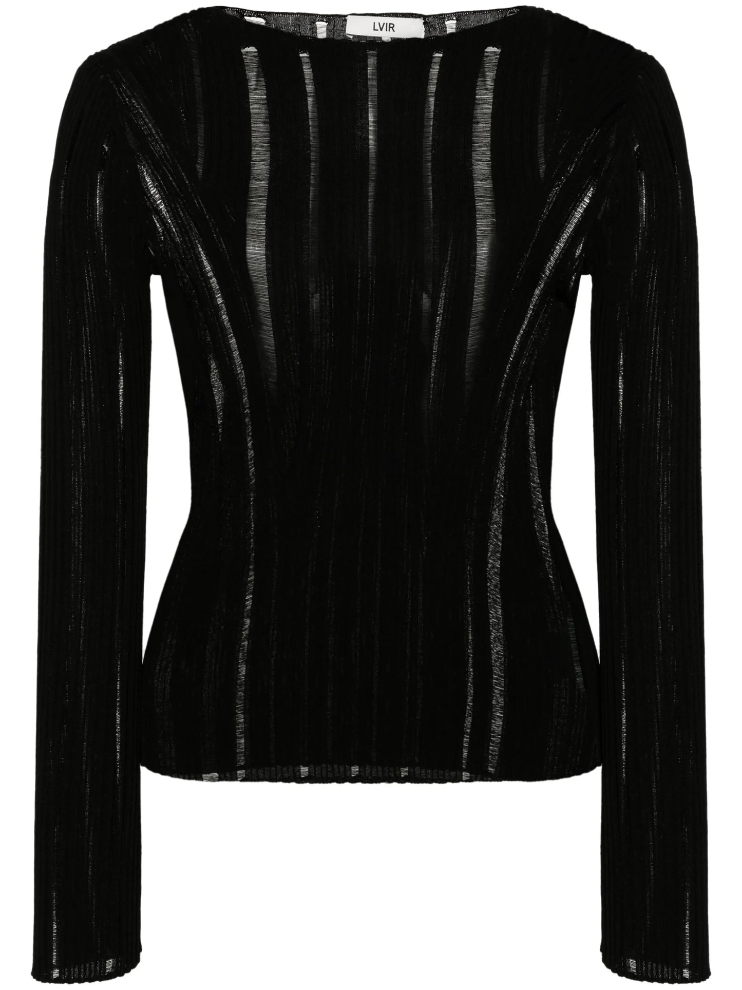 Destroyed ribbed blouse