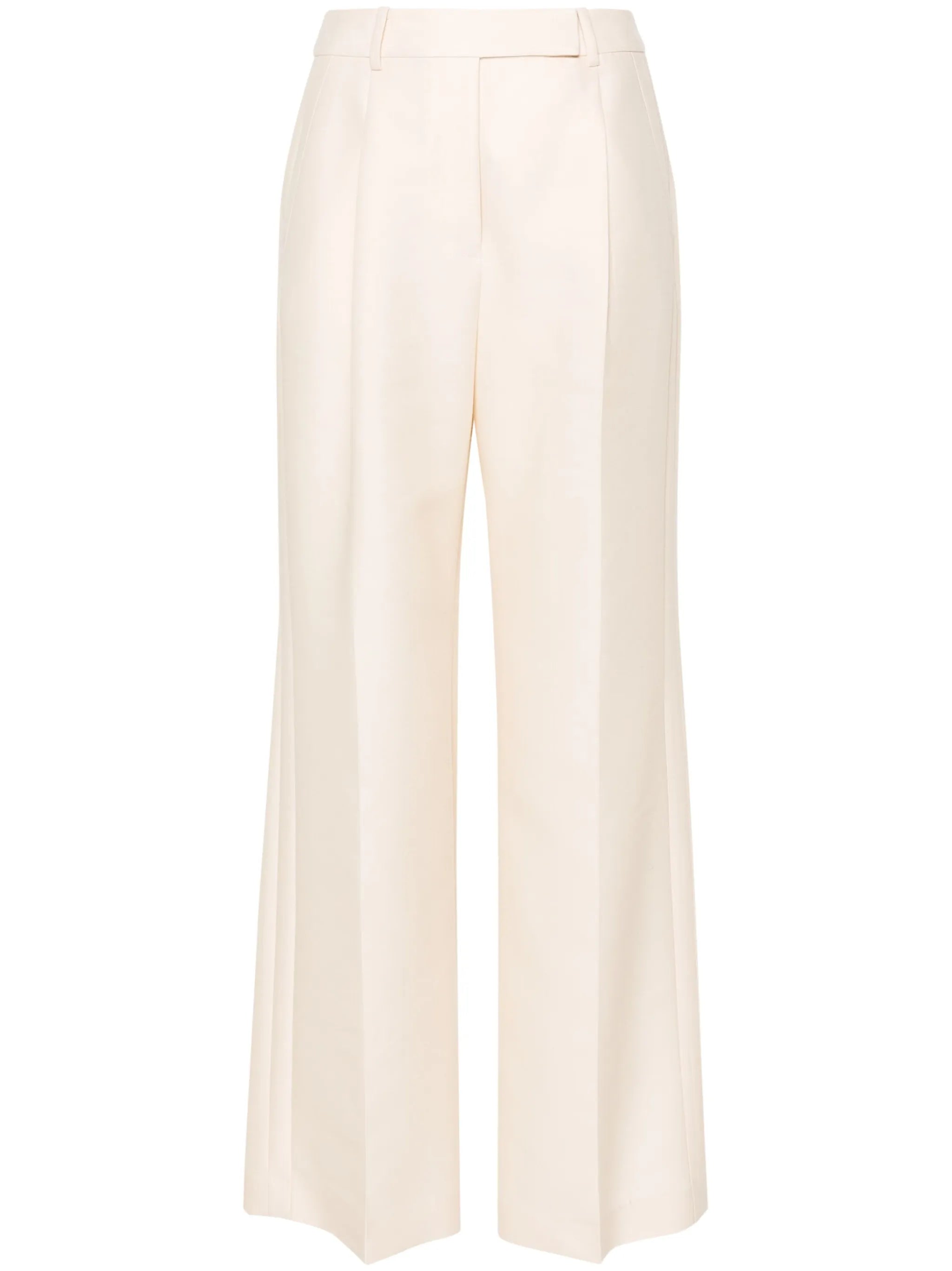 wide-leg tailored trousers