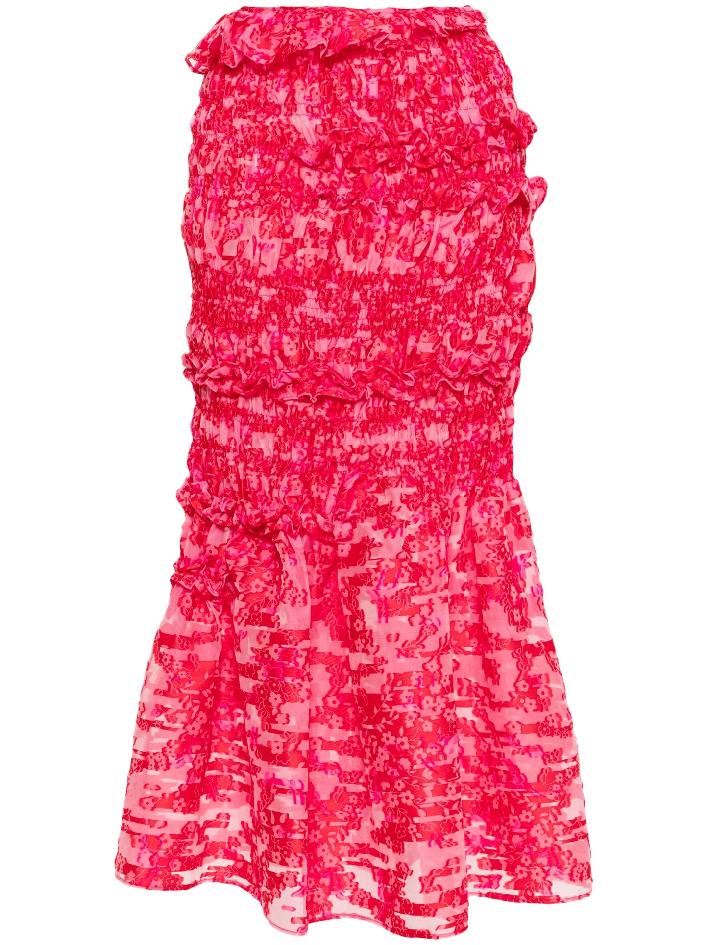 Vianca yarrow fil-coupé midi skirt