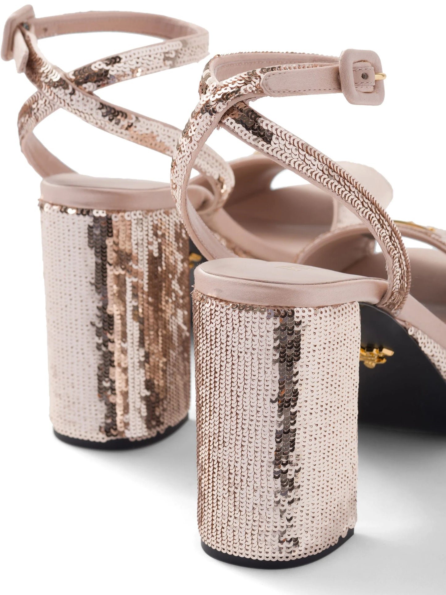 95mm sequin-embellished platform sandals