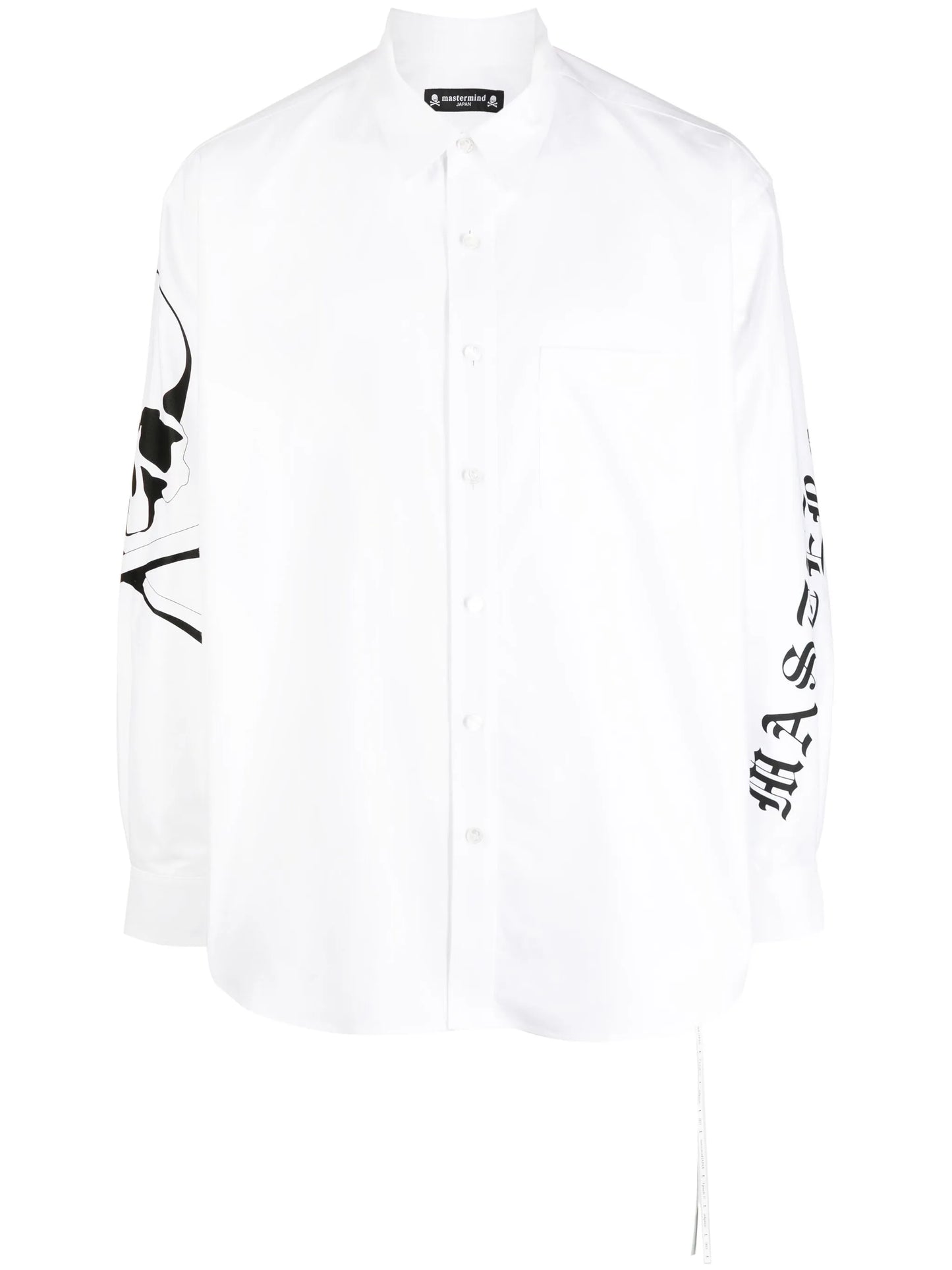 logo-print cotton shirt