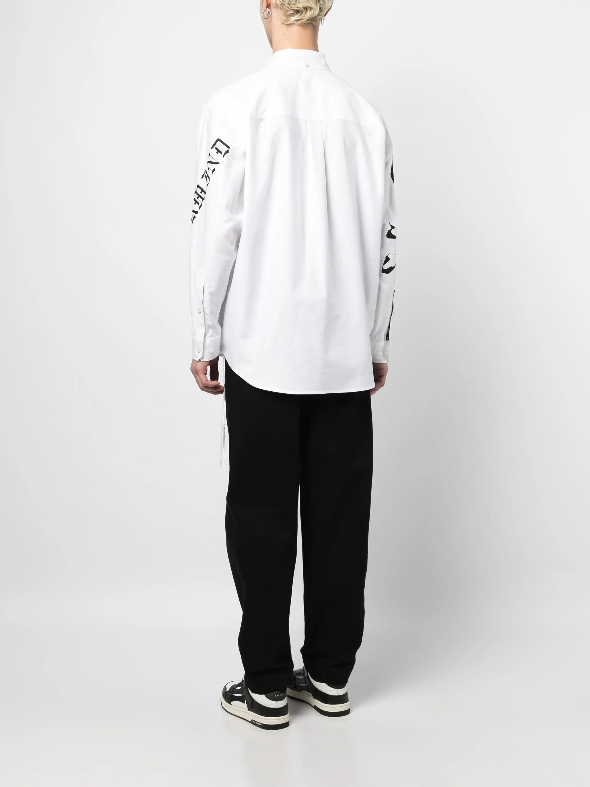 logo-print cotton shirt