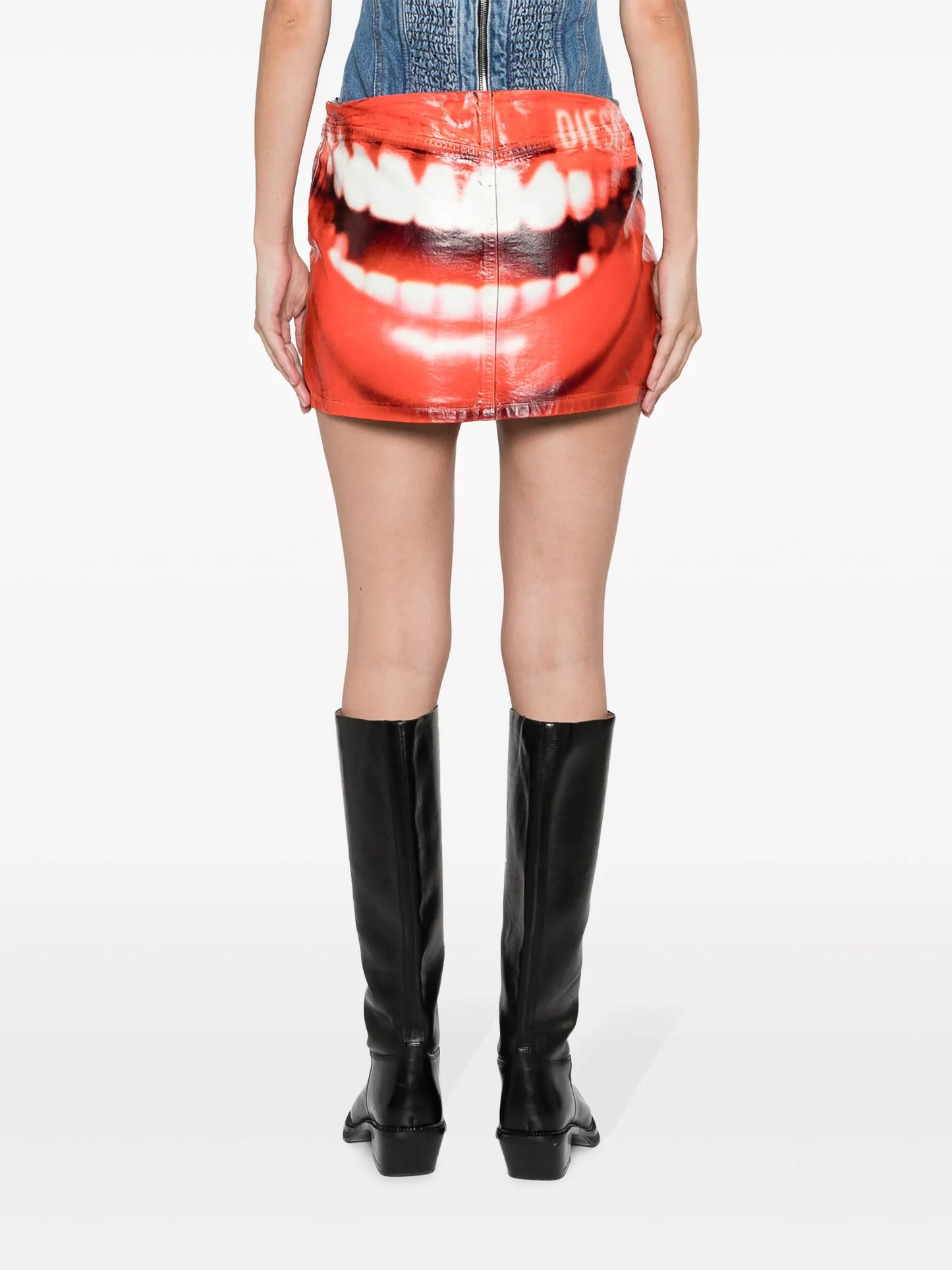 De-Pra-Fsd photograph-print miniskirt