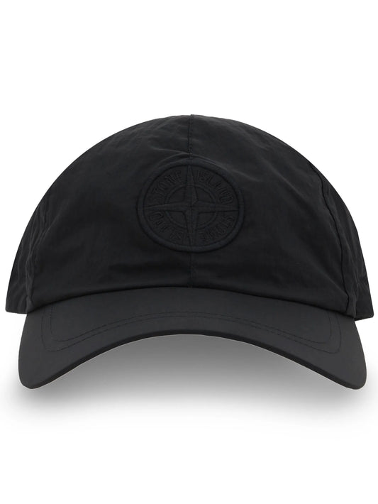 Compass-patch drawstring baseball cap