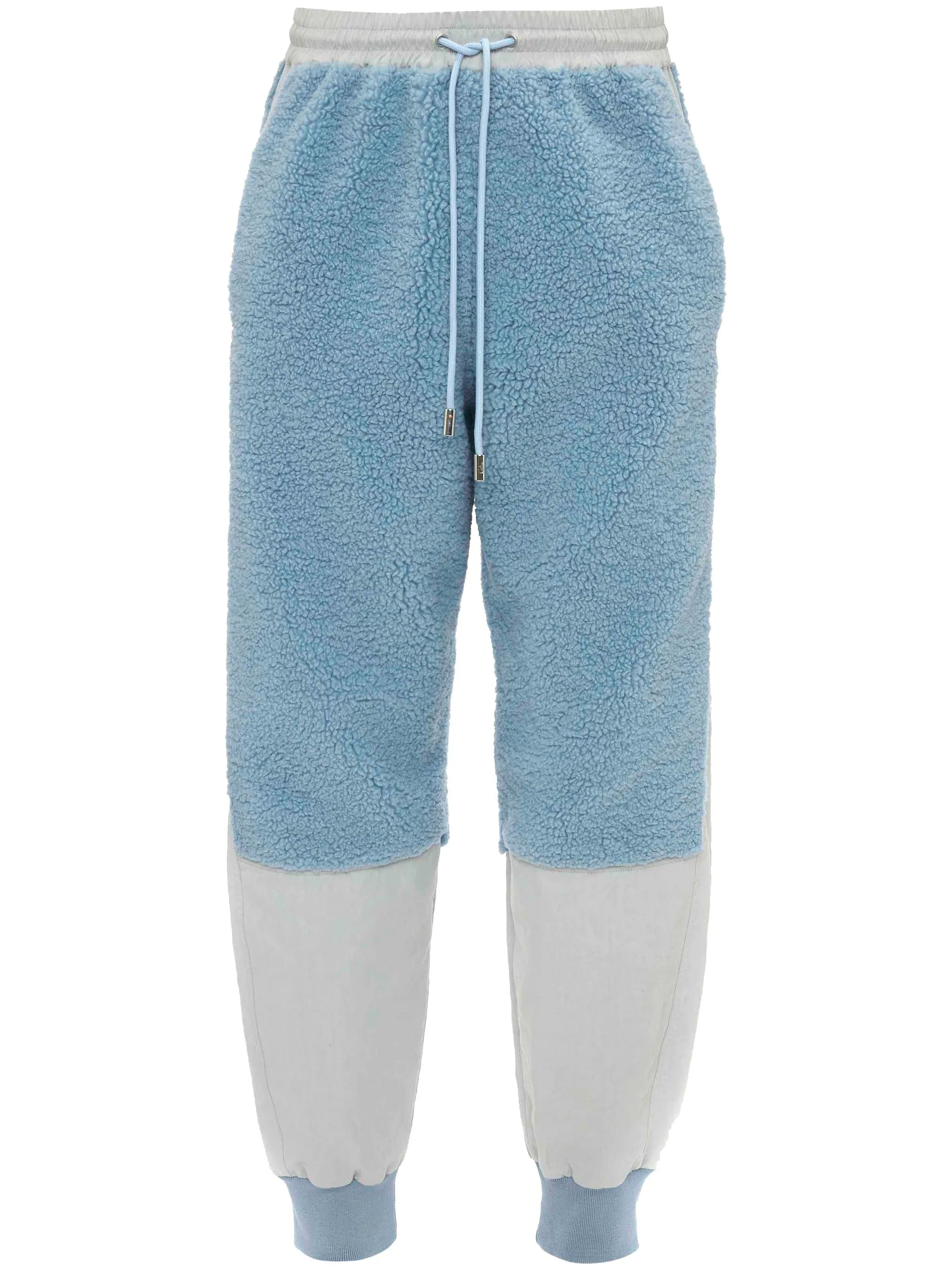 two-tone panelled drawstring track pants