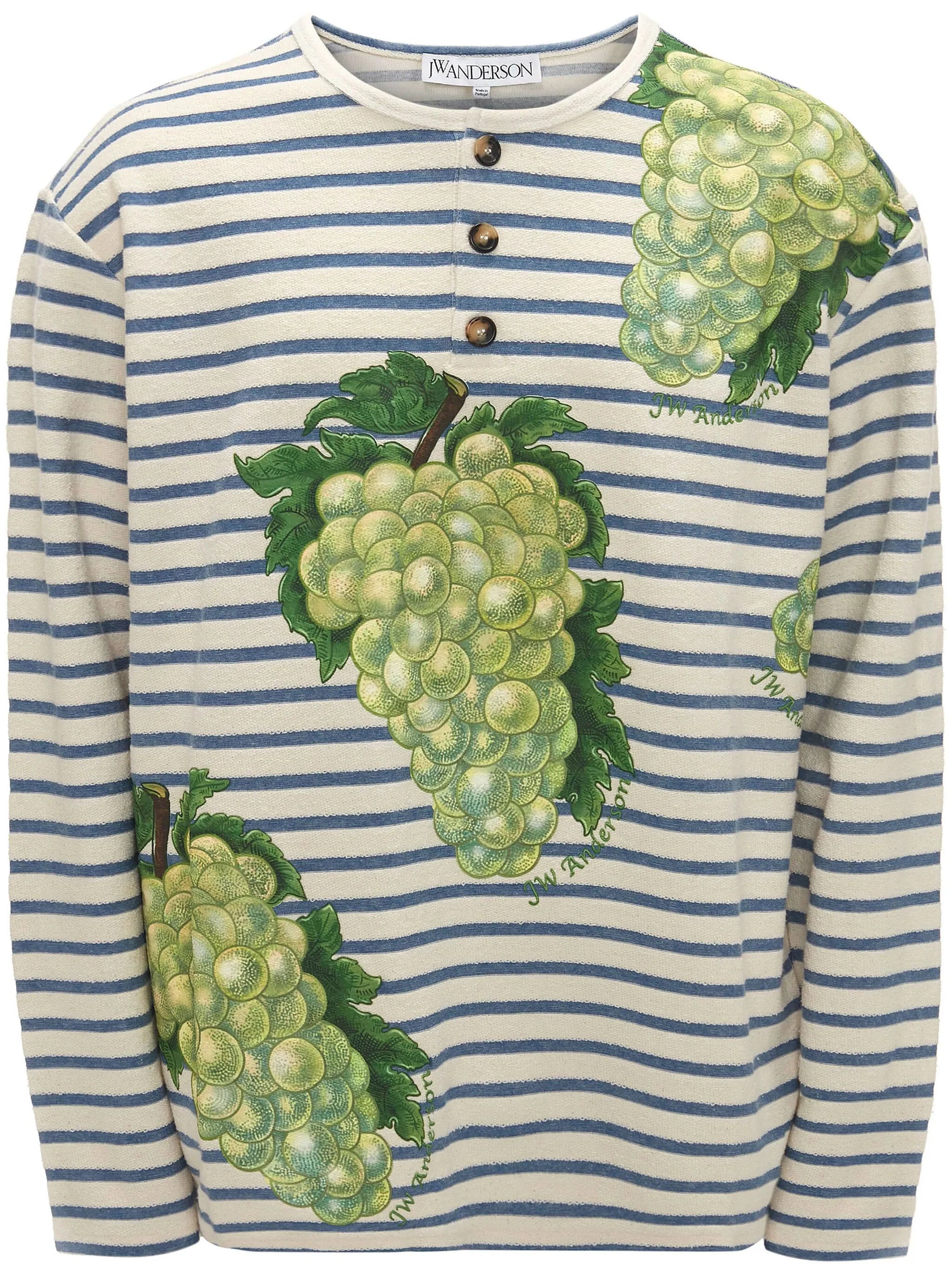 Henley motif-print T-shirt