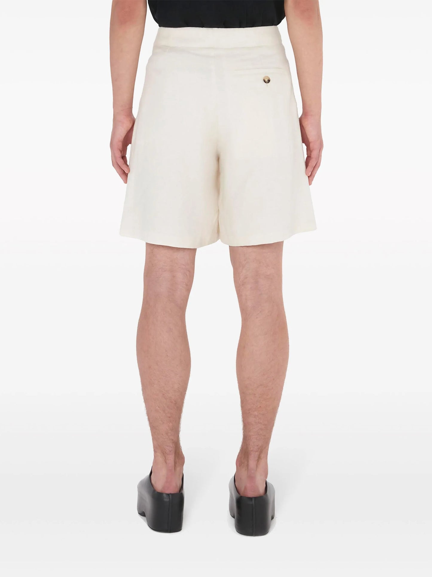 intarsia-logo wide-leg shorts