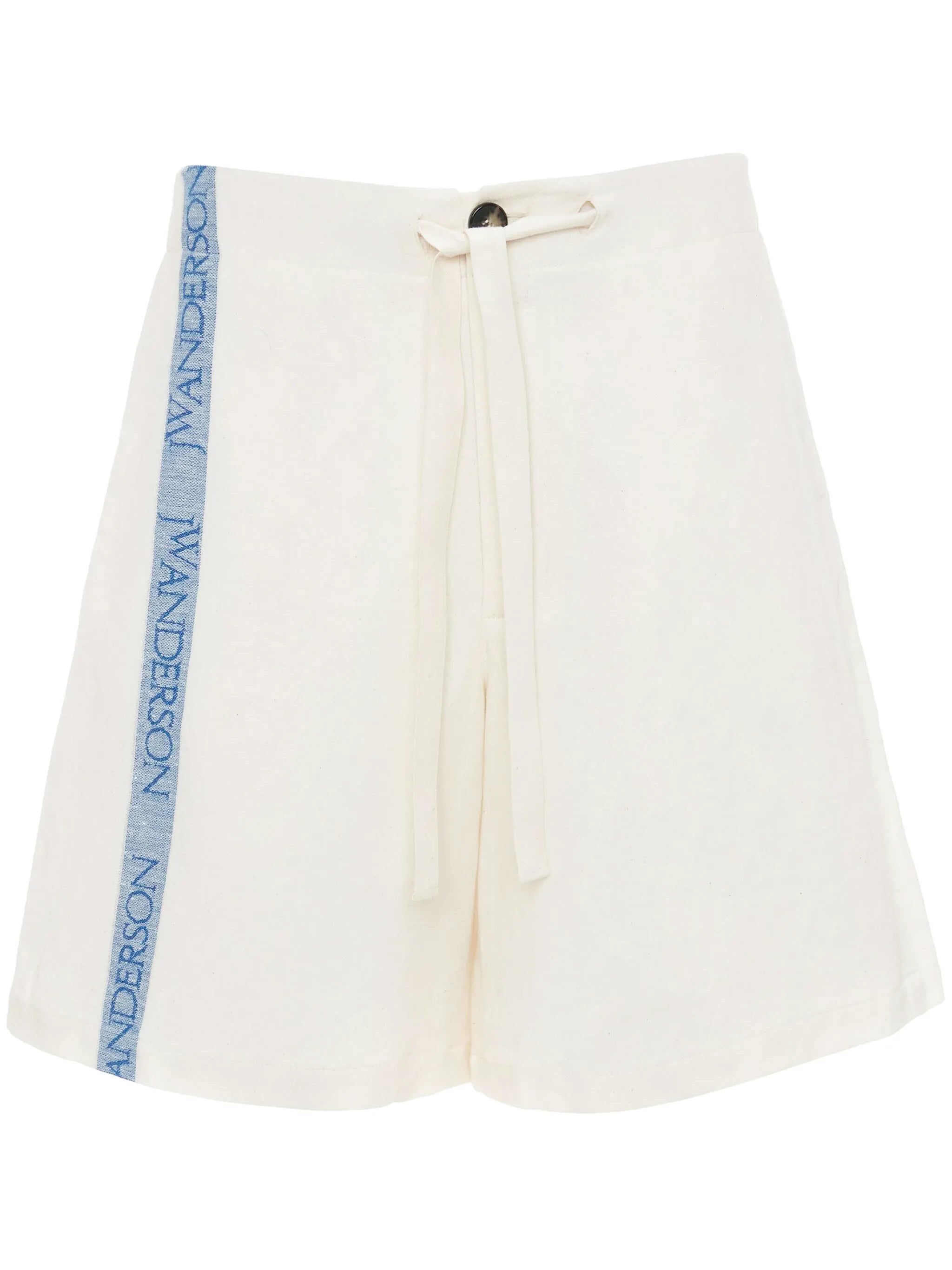 intarsia-logo wide-leg shorts