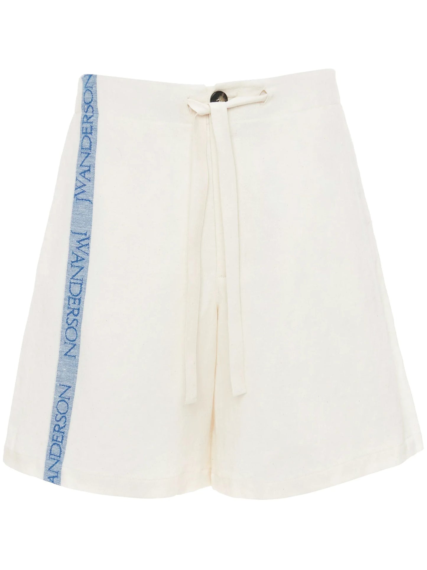 intarsia-logo wide-leg shorts