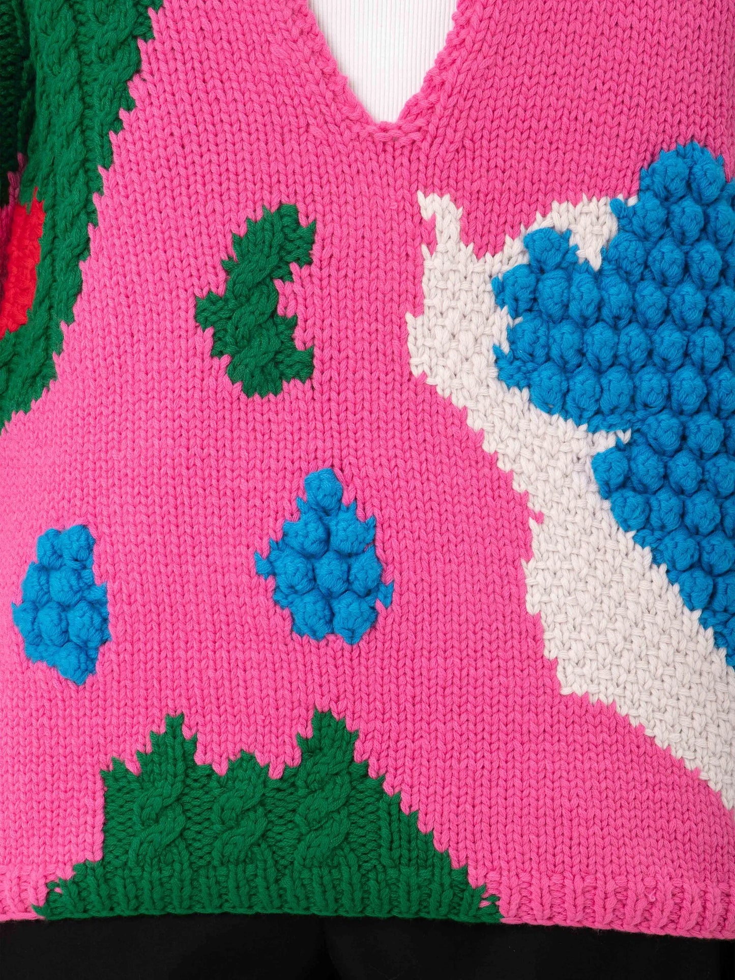 cut-out crochet jumper