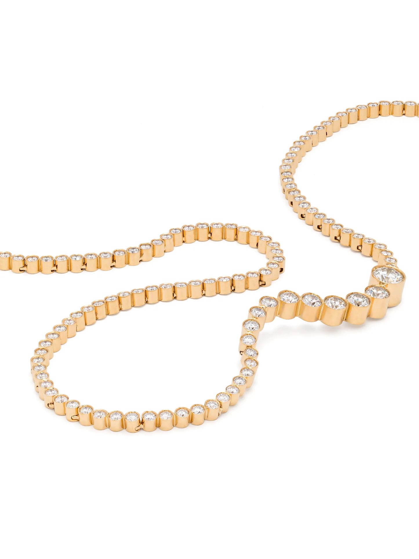 18kt yellow gold Collier d'Ocean Royal diamond neckace
