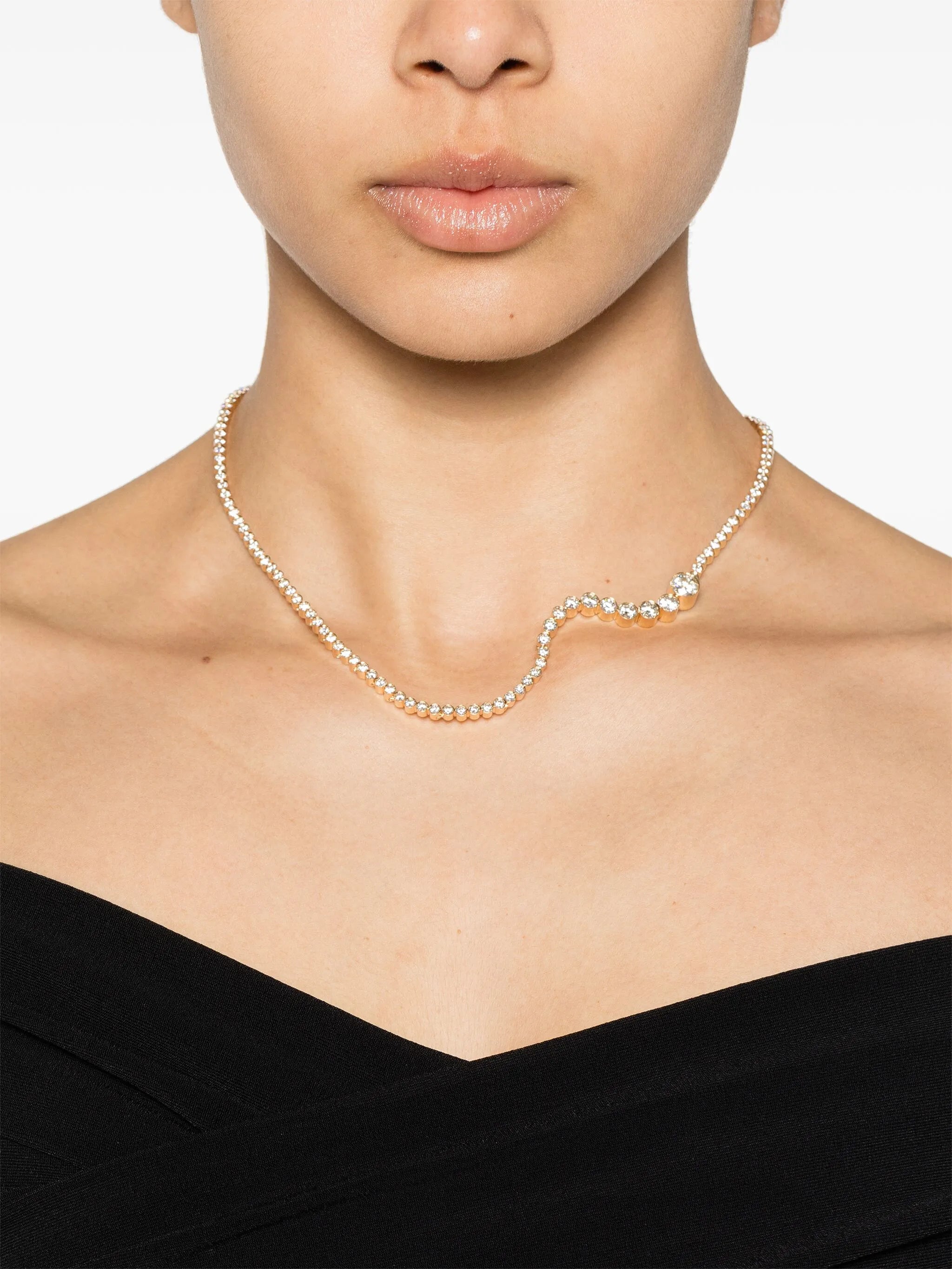 18kt yellow gold Collier d'Ocean Royal diamond neckace