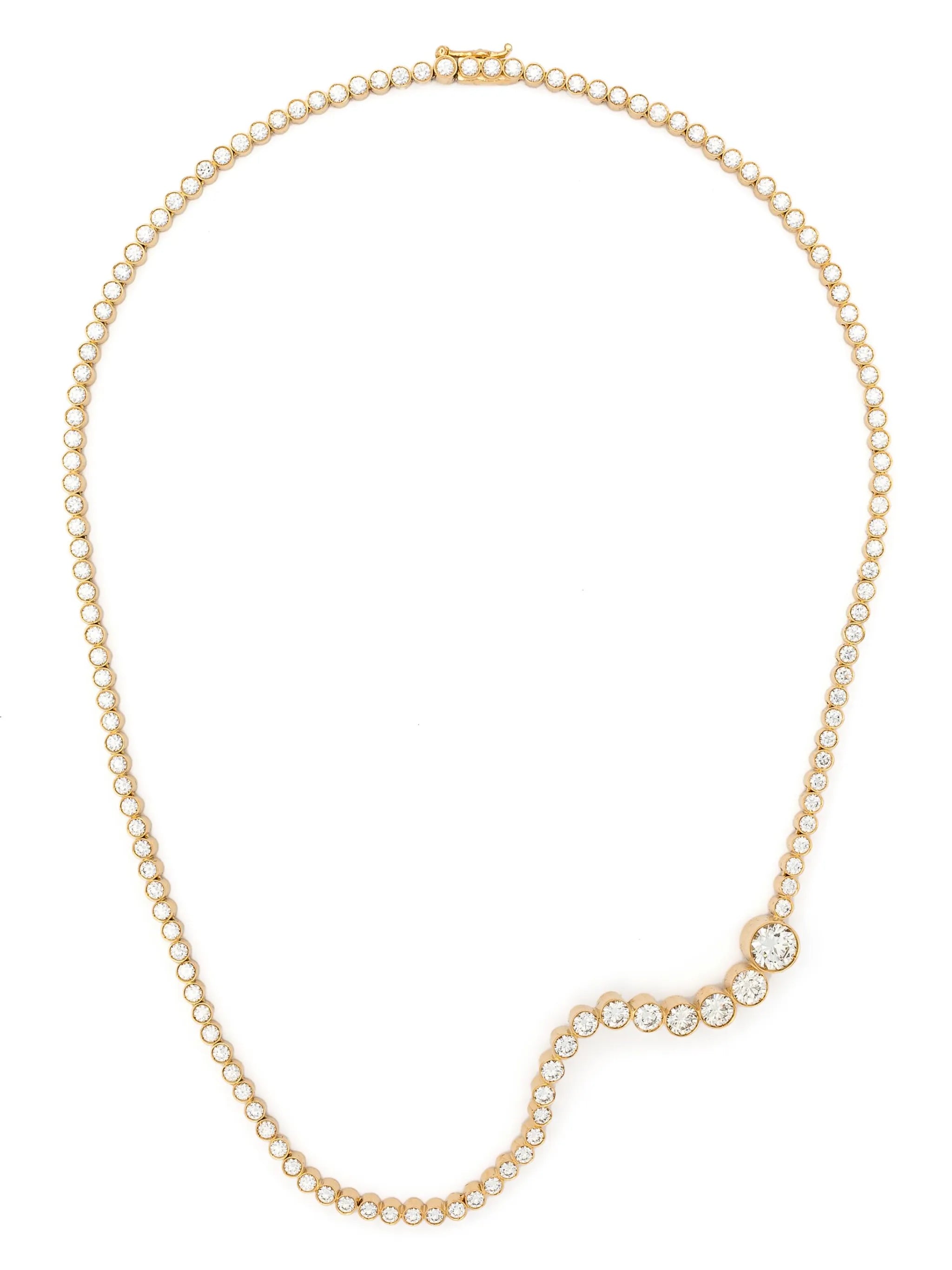 18kt yellow gold Collier d'Ocean Royal diamond neckace