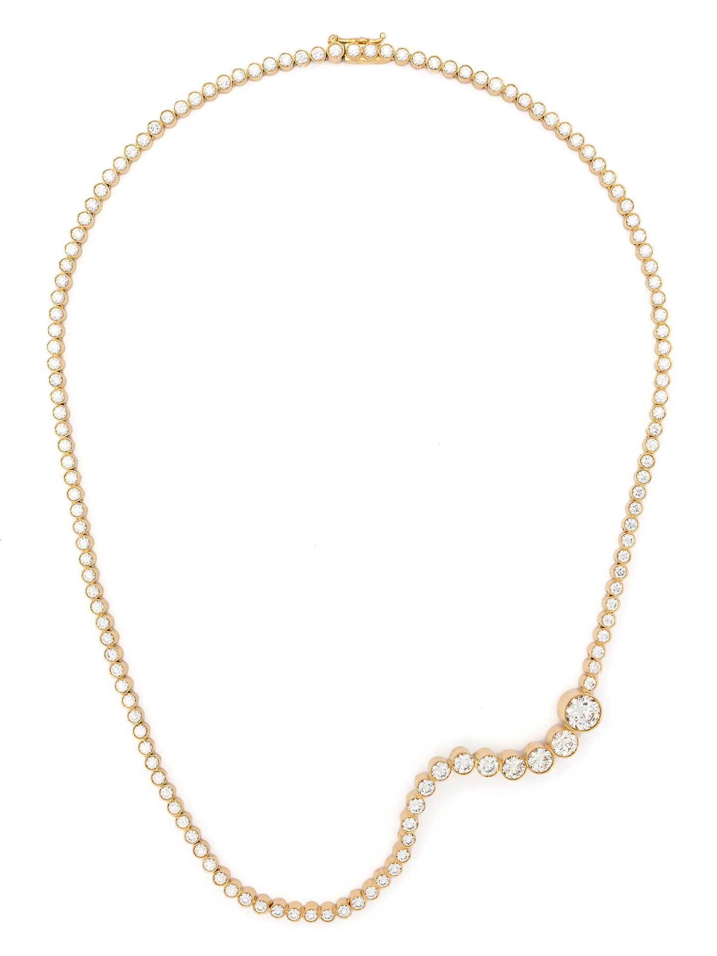 18kt yellow gold Collier d'Ocean Royal diamond neckace