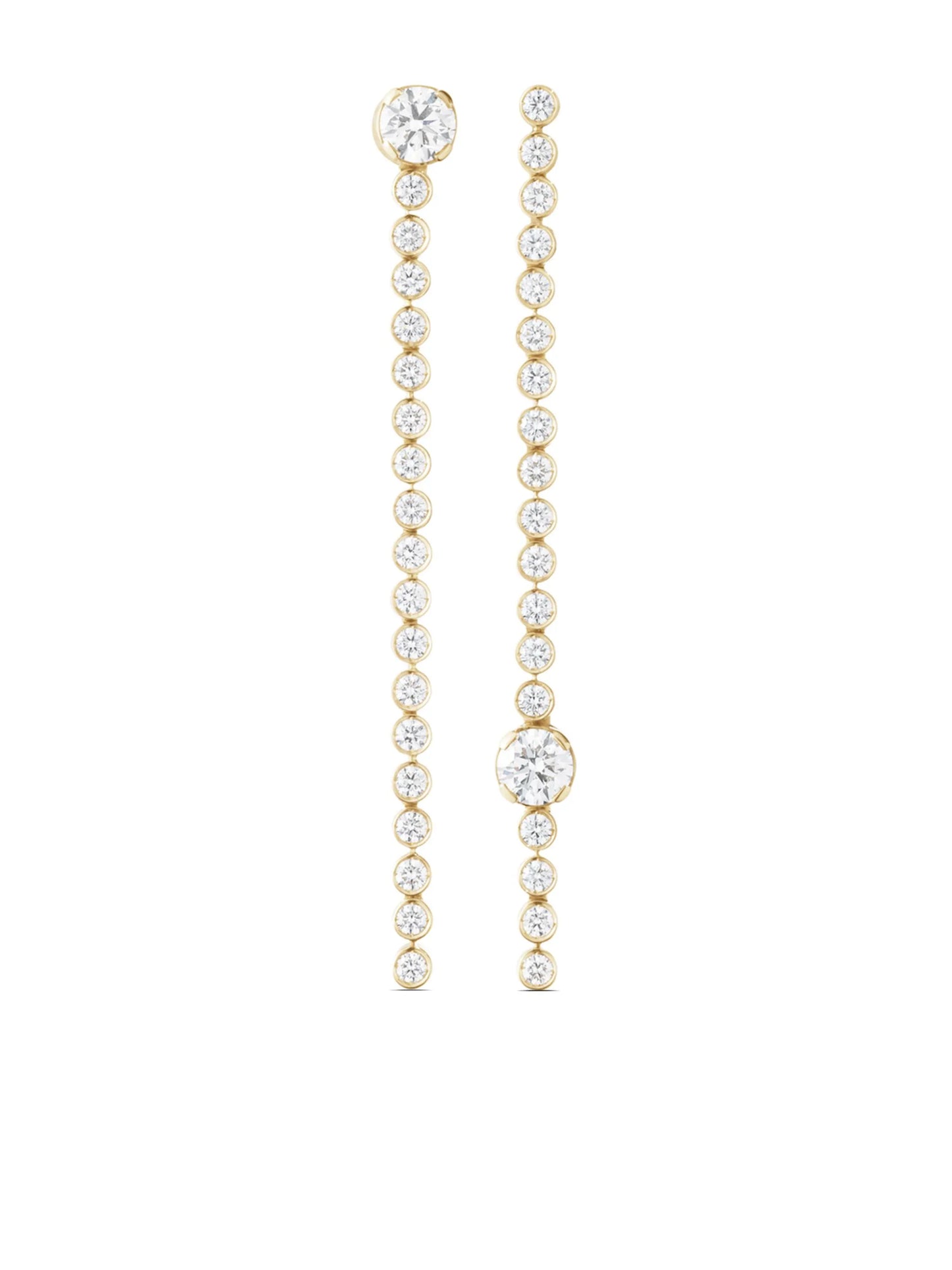 18kt recycled yellow gold Ciel De Diamant diamond earrings