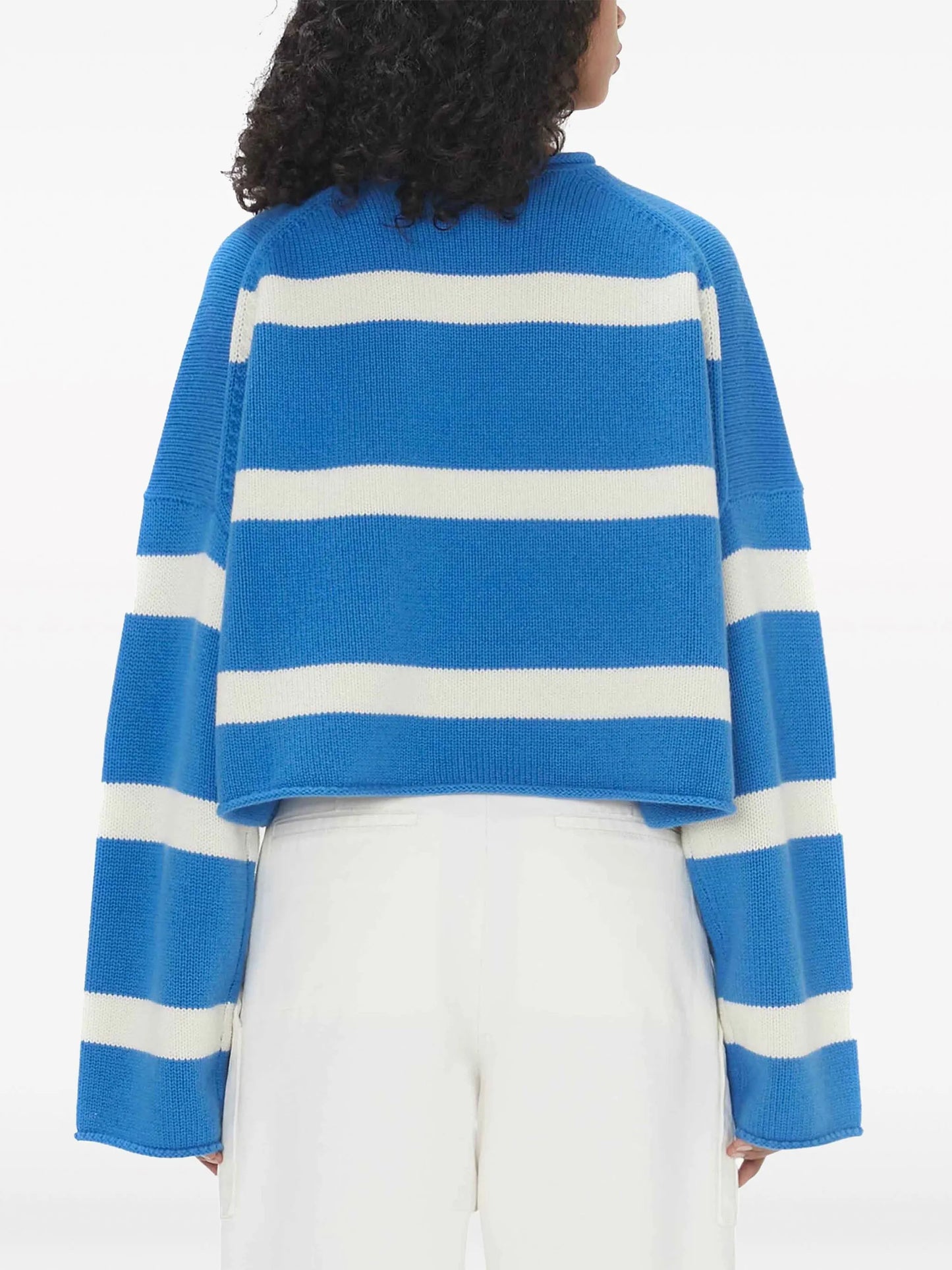 striped cropped jumper