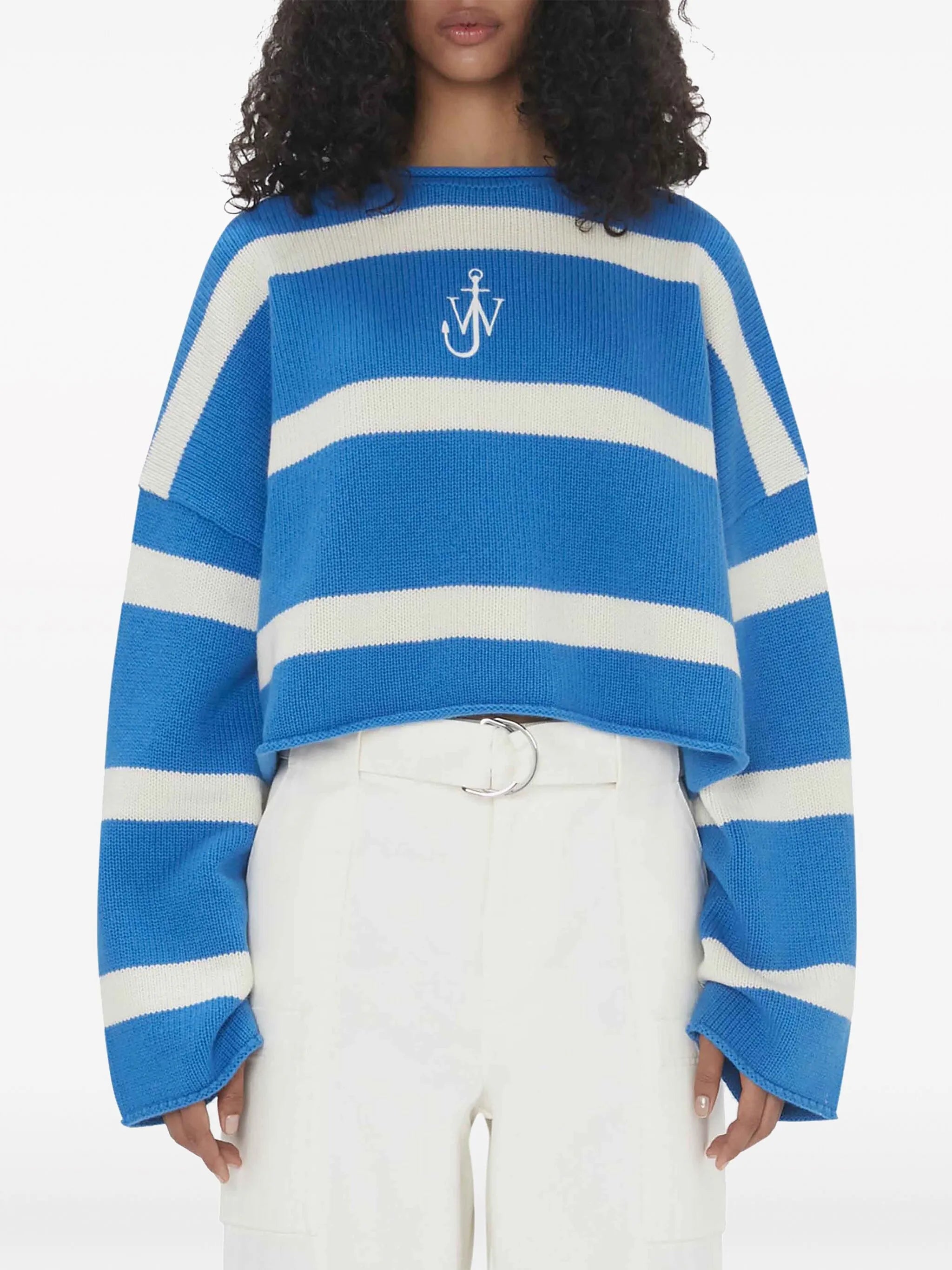 striped cropped jumper