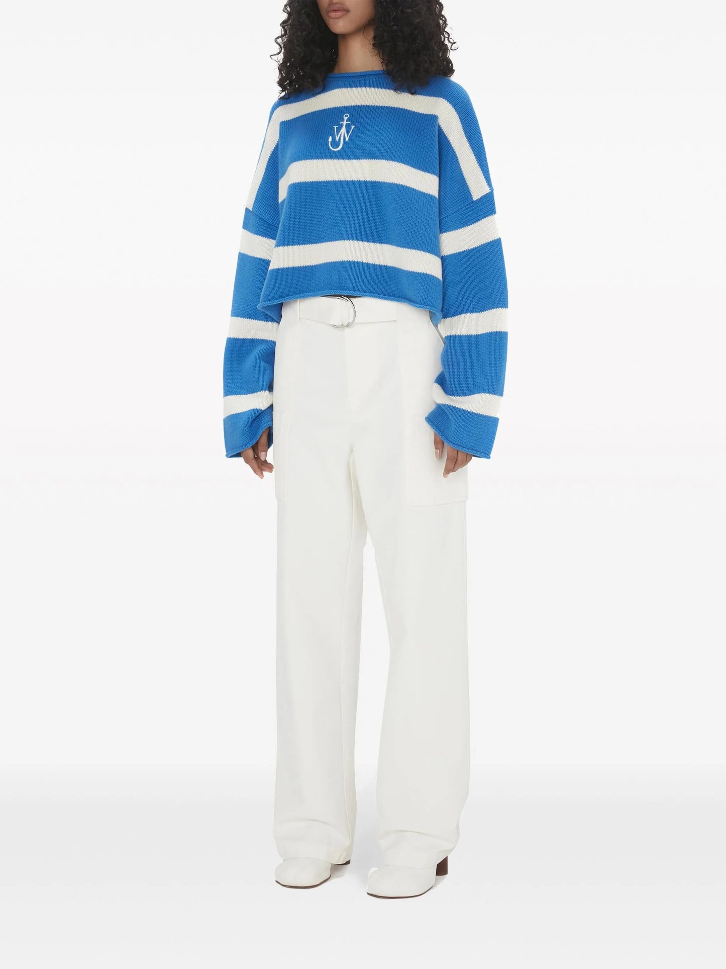 striped cropped jumper