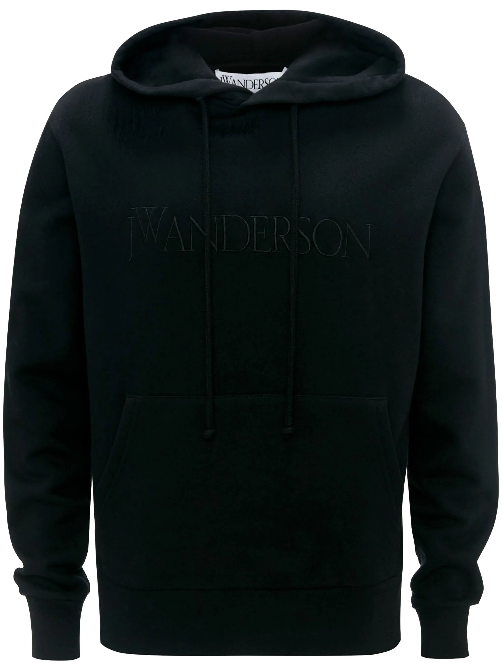 logo-embroidered cotton hoodie