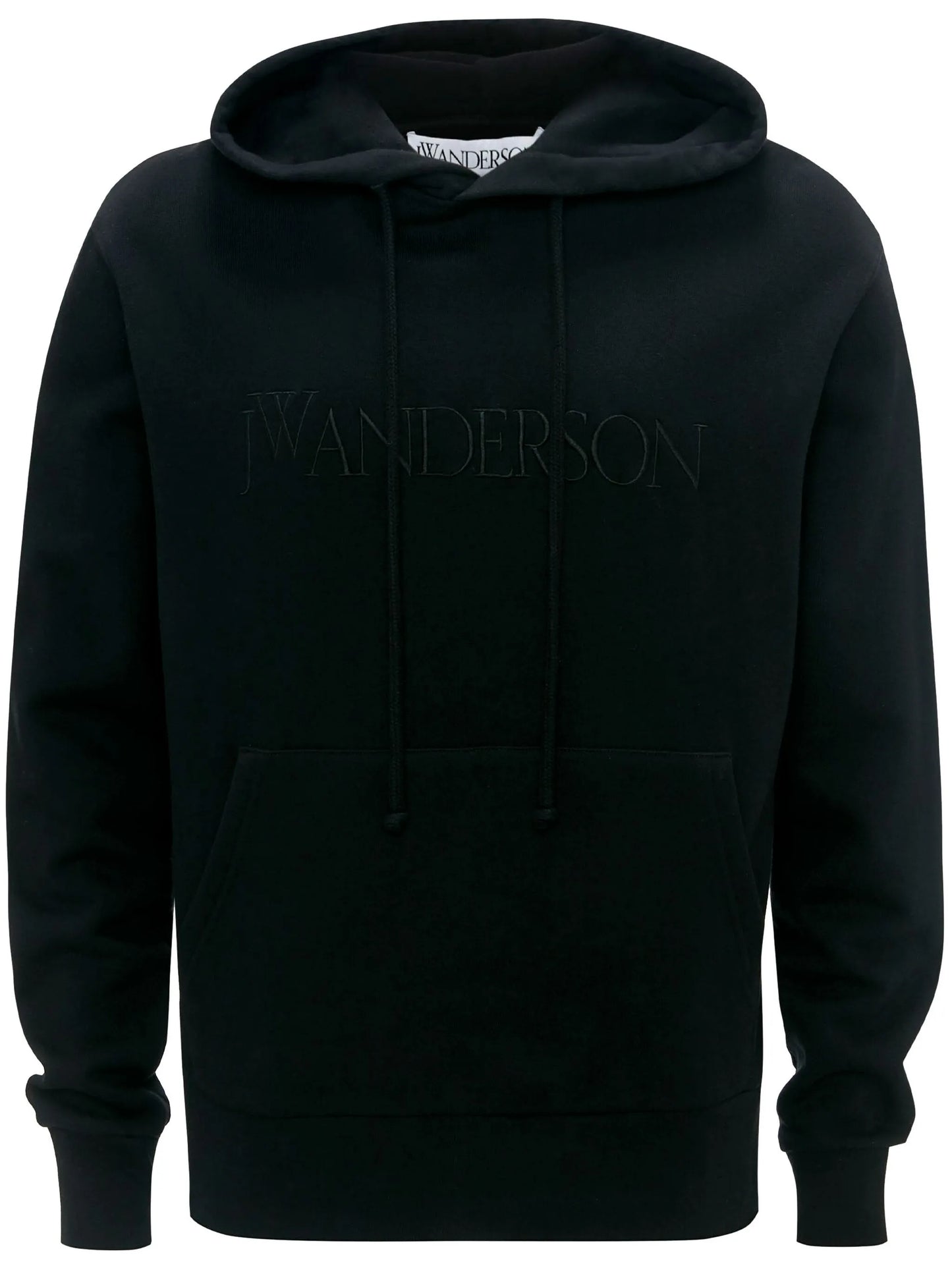 logo-embroidered cotton hoodie